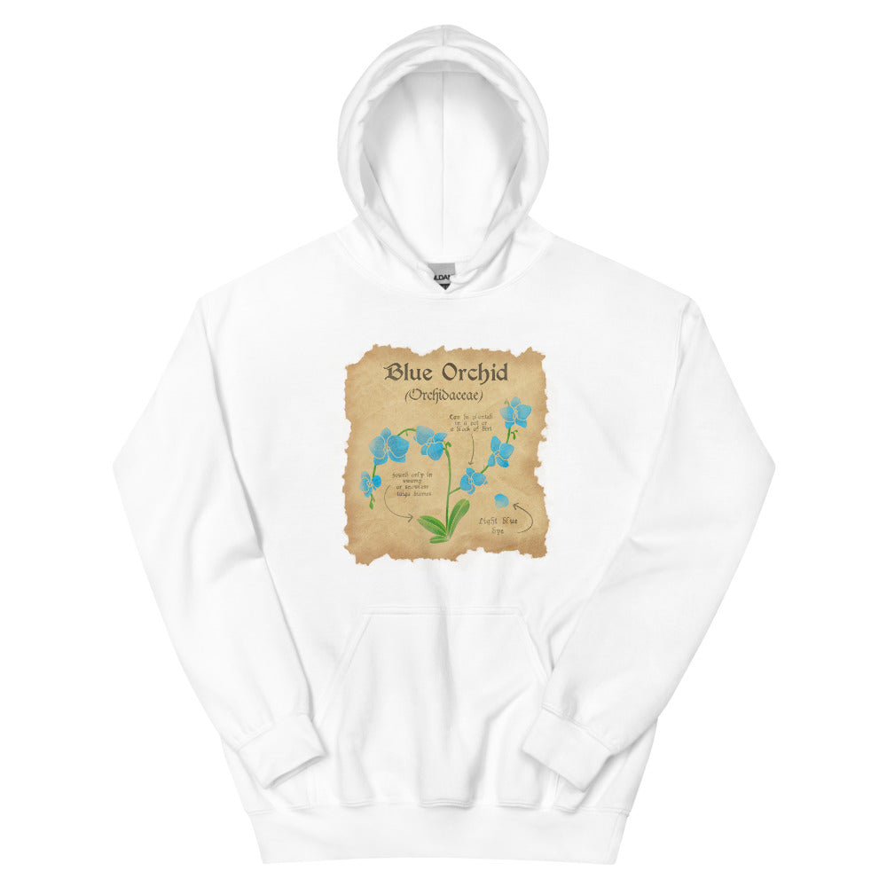 Blue Orchid | Unisex Hoodie | Minecraft Threads and Thistles Inventory White S 