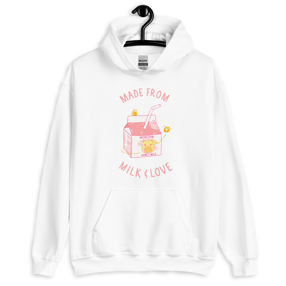 Milk and Love | Unisex Hoodie | Minecraft Threads and Thistles Inventory