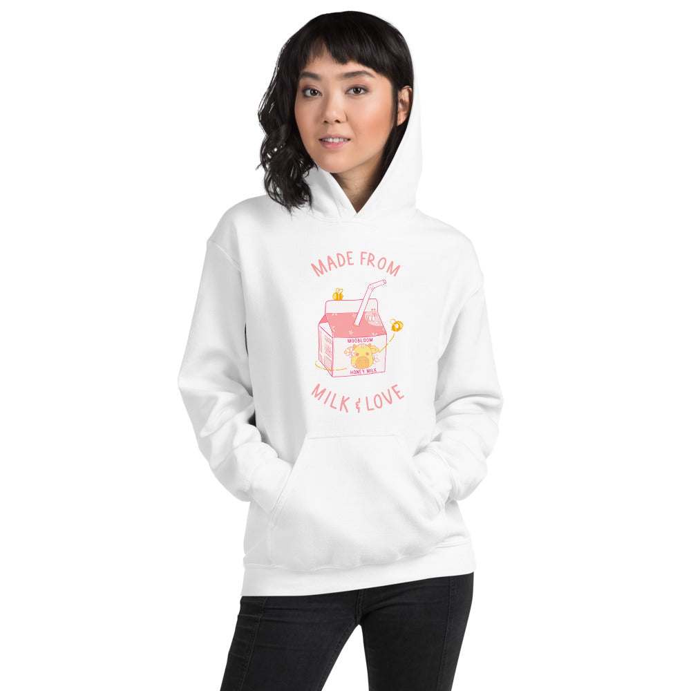 Milk and Love | Unisex Hoodie | Minecraft Threads and Thistles Inventory 