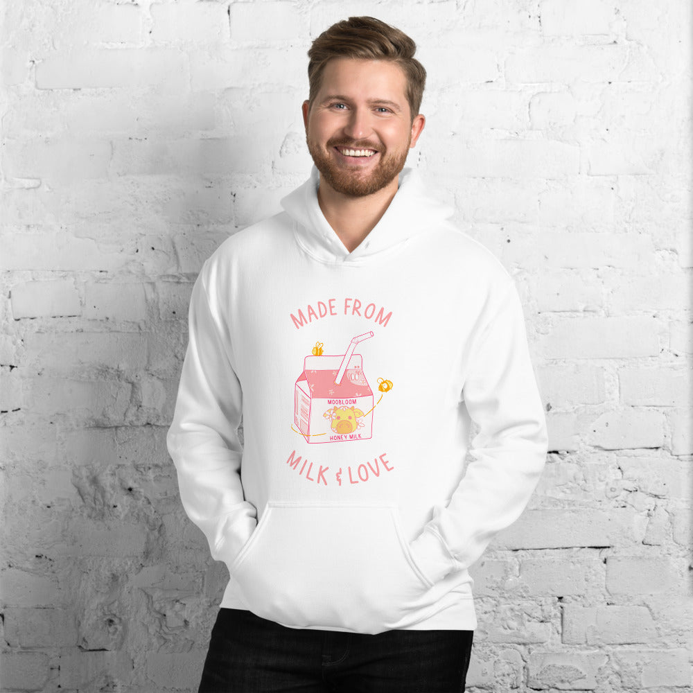 Milk and Love | Unisex Hoodie | Minecraft Threads and Thistles Inventory