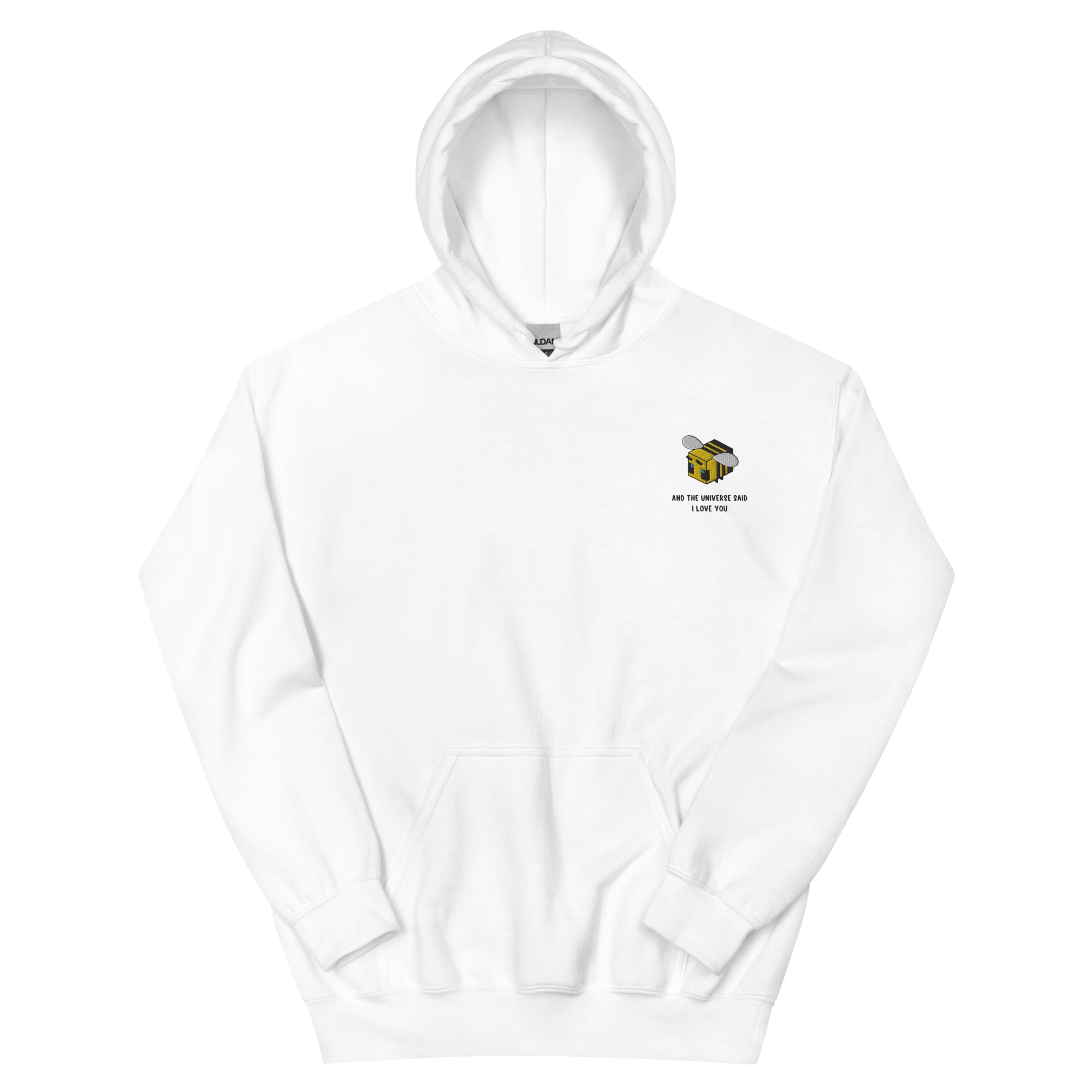 The Universe Said I Love You | Unisex Hoodie | Minecraft Threads and Thistles Inventory White S