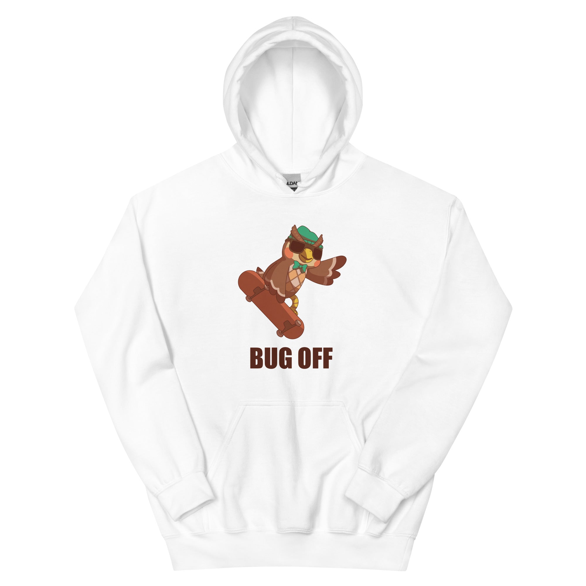 Bug Off | Unisex Hoodie | Animal Crossing Threads and Thistles Inventory White S