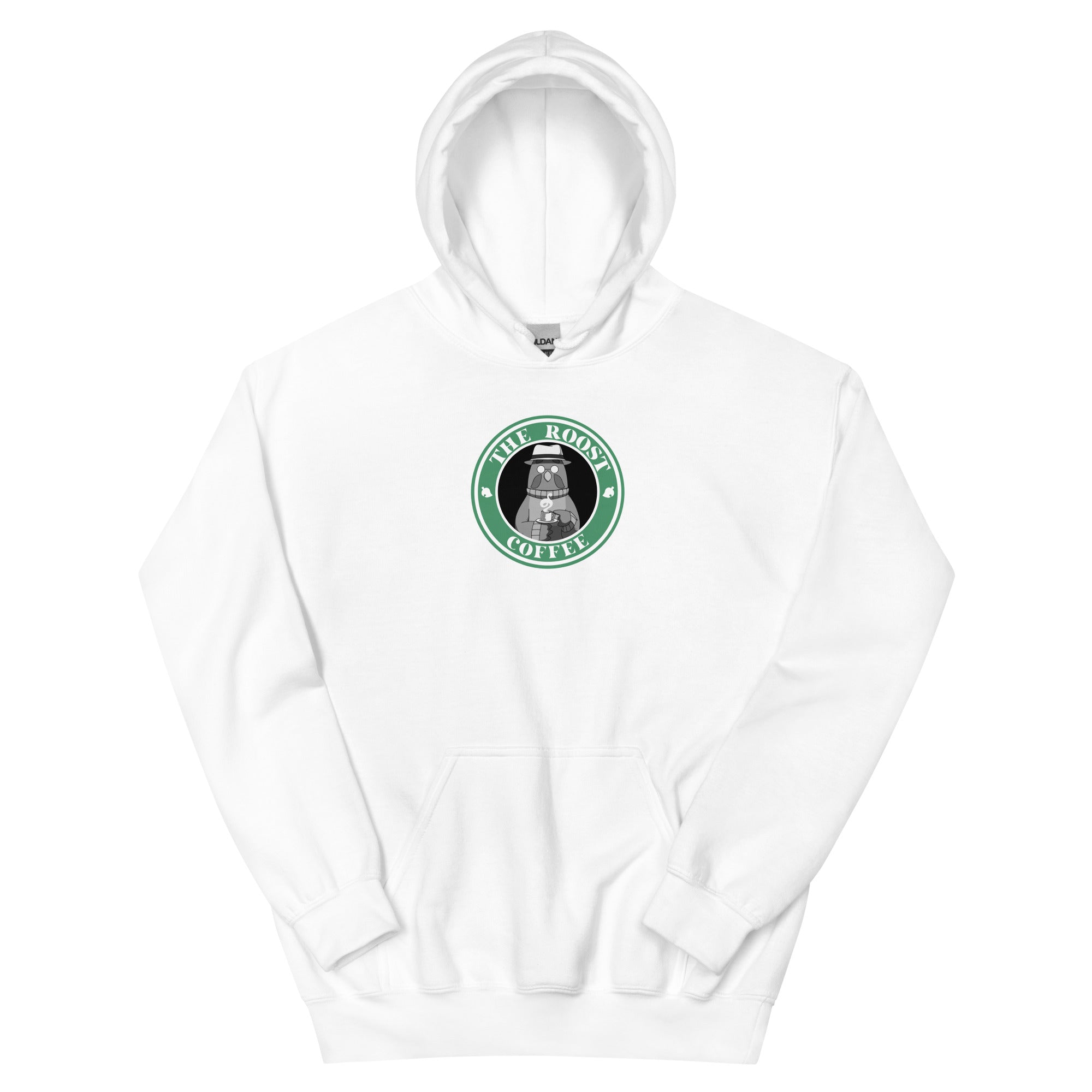 The Roost Coffee | Unisex Hoodie | Animal Crossing Threads and Thistles Inventory White S