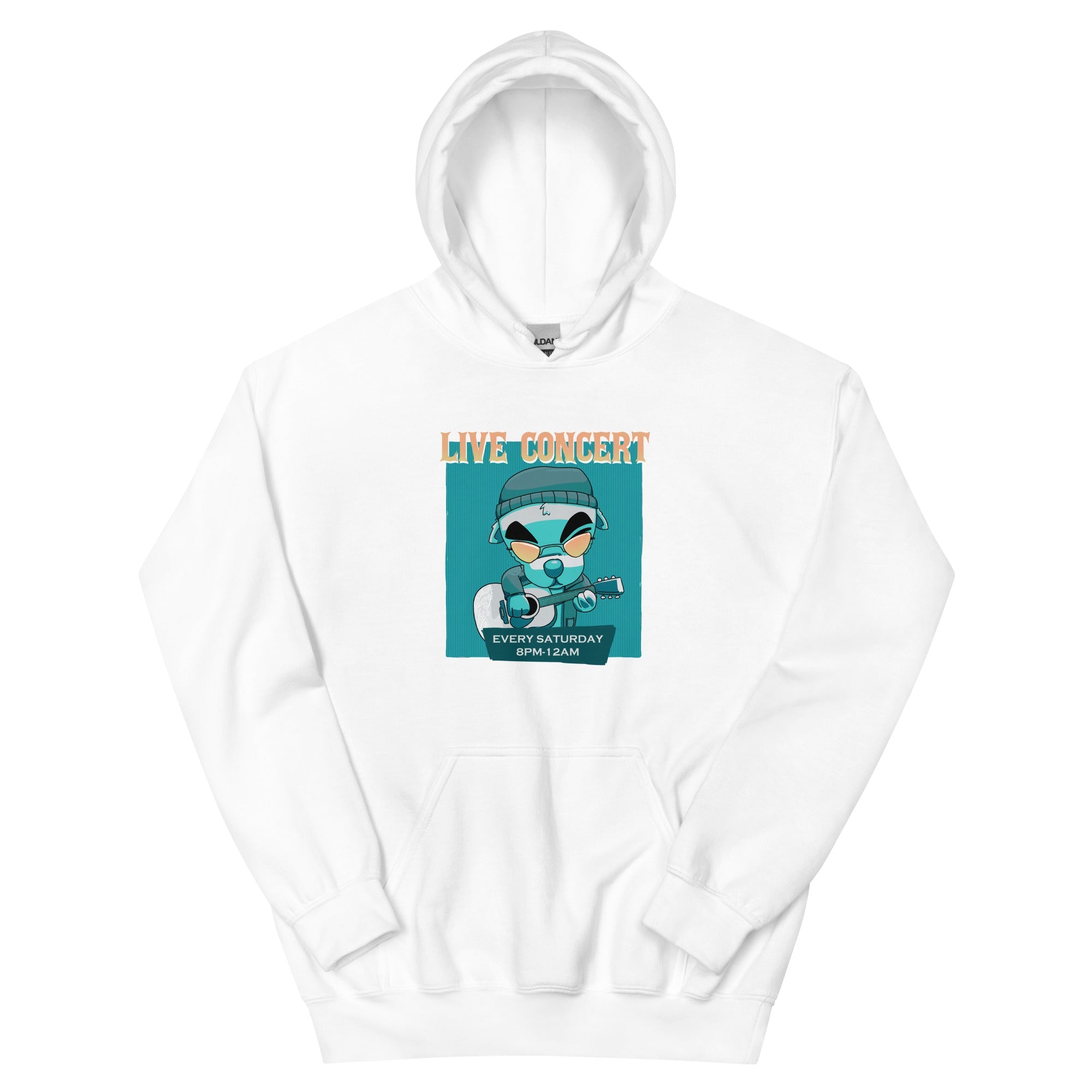 Live Concert | Unisex Hoodie | Animal Crossing Threads and Thistles Inventory White S