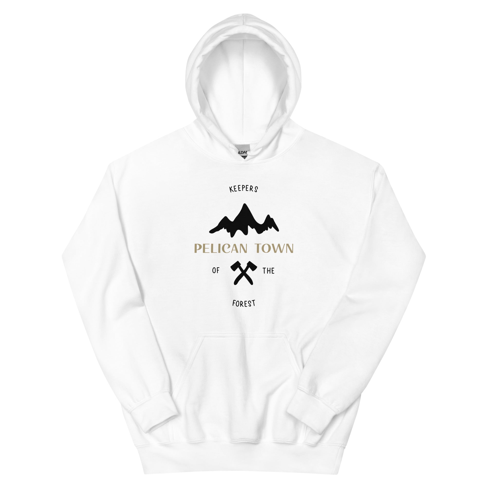 Pelican Town | Unisex Hoodie | Stardew Valley Threads and Thistles Inventory White S