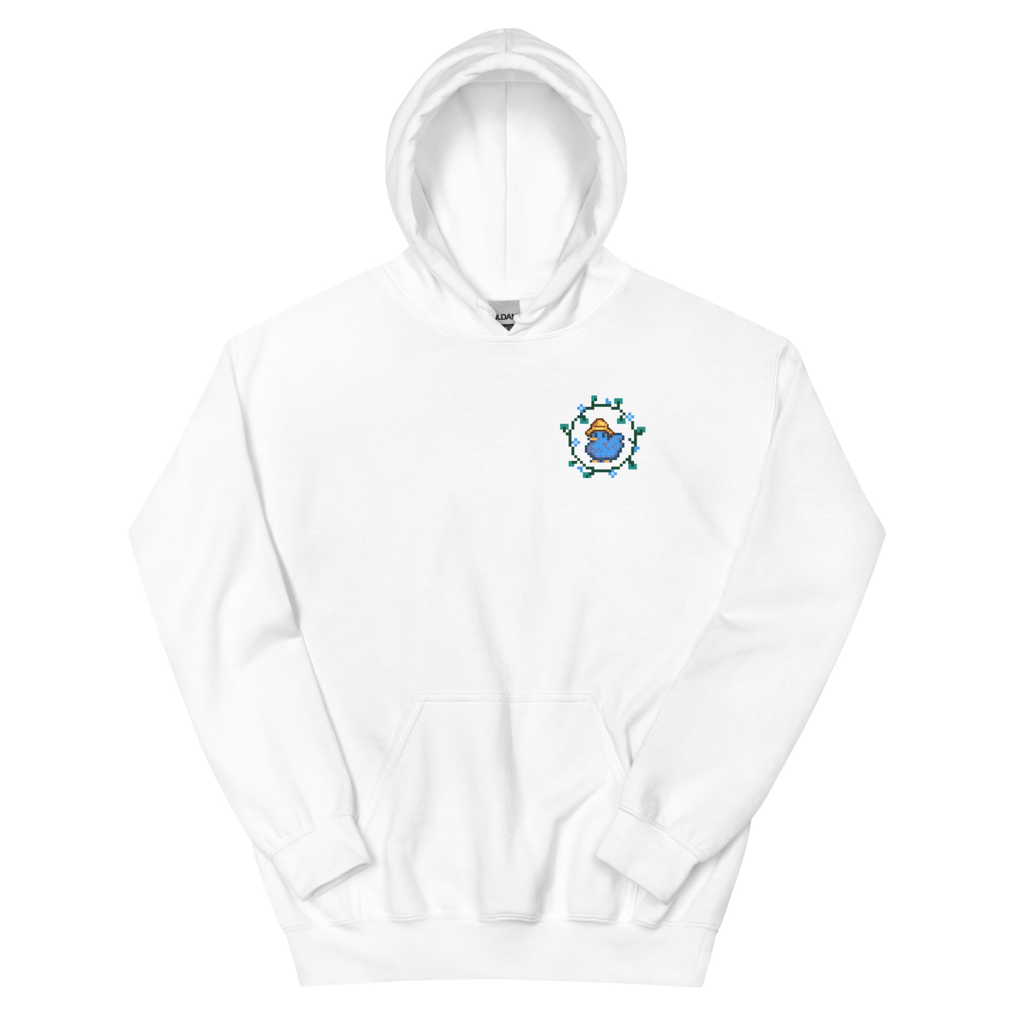 Blue Chicken | Unisex Hoodie | Stardew Valley Threads and Thistles Inventory White S
