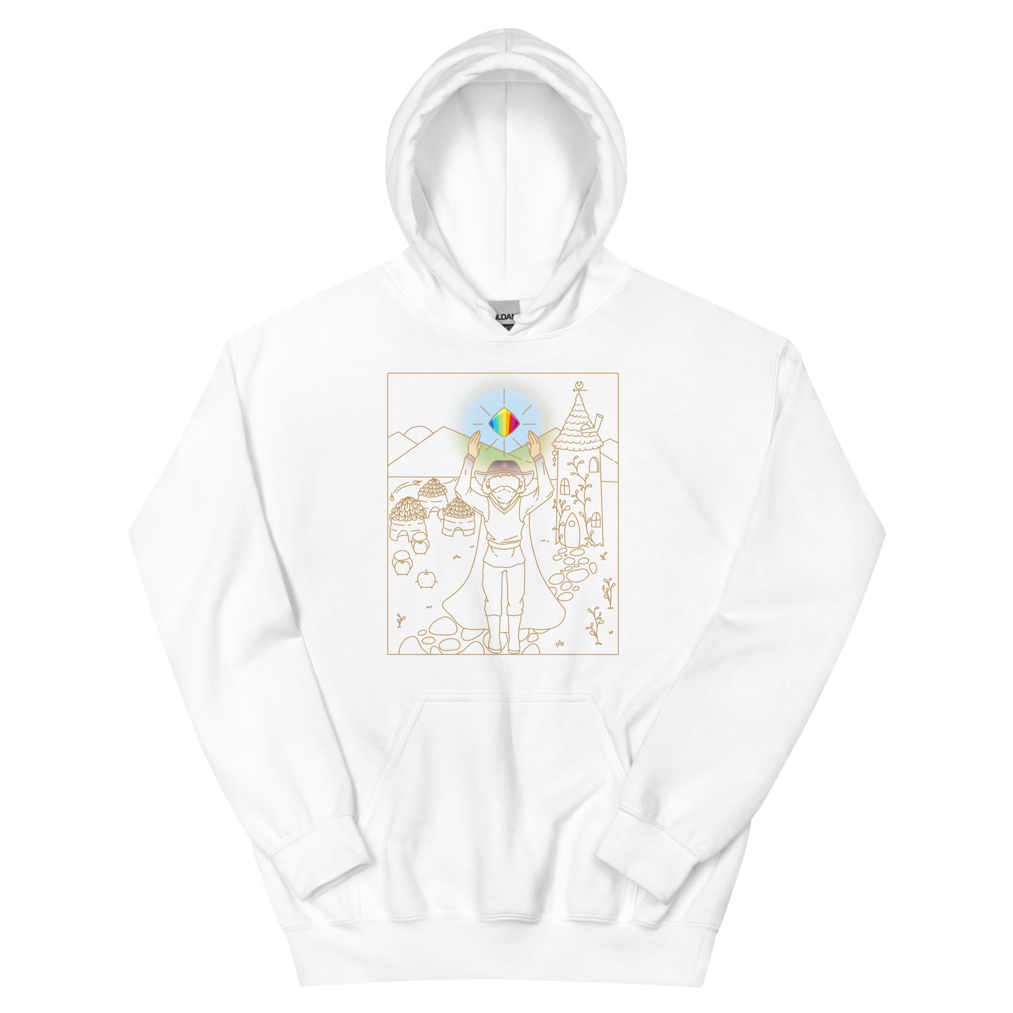 Wizard Tarot | Unisex Hoodie | Stardew Valley Threads and Thistles Inventory White S