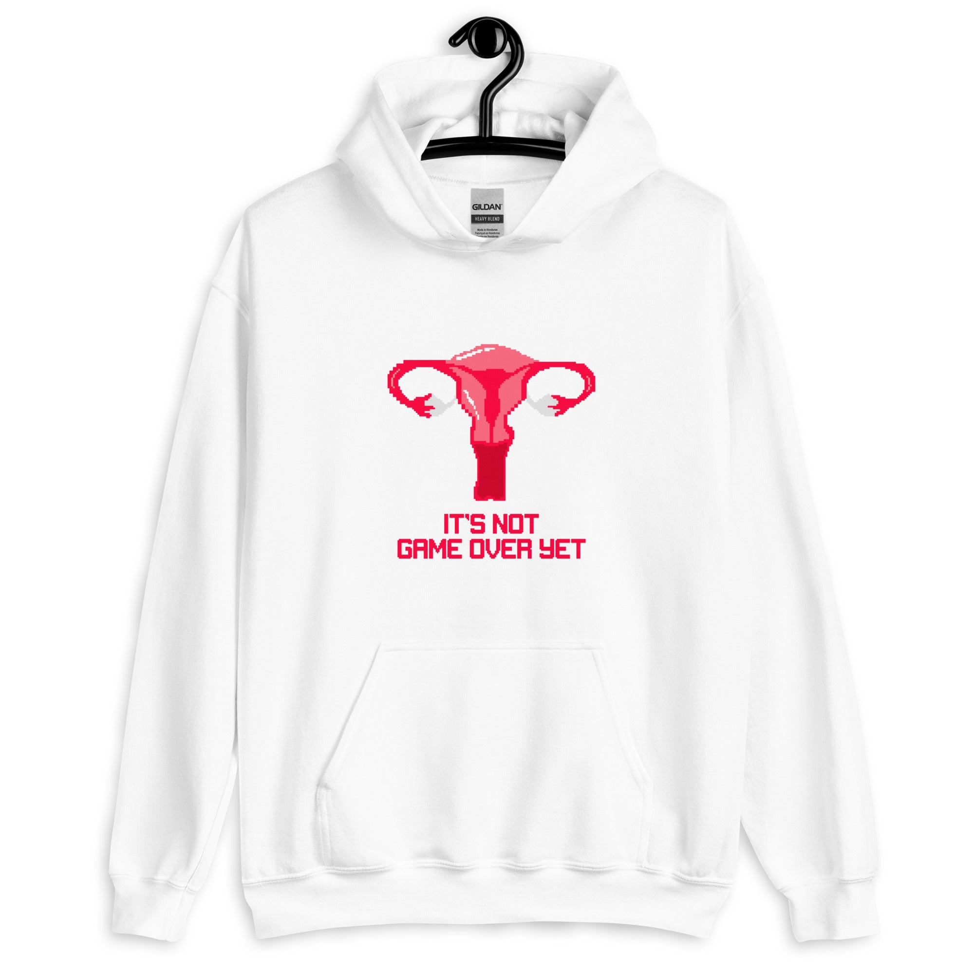 It's Not Game Over Yet | Unisex Hoodie | Feminist Gamer Threads and Thistles Inventory