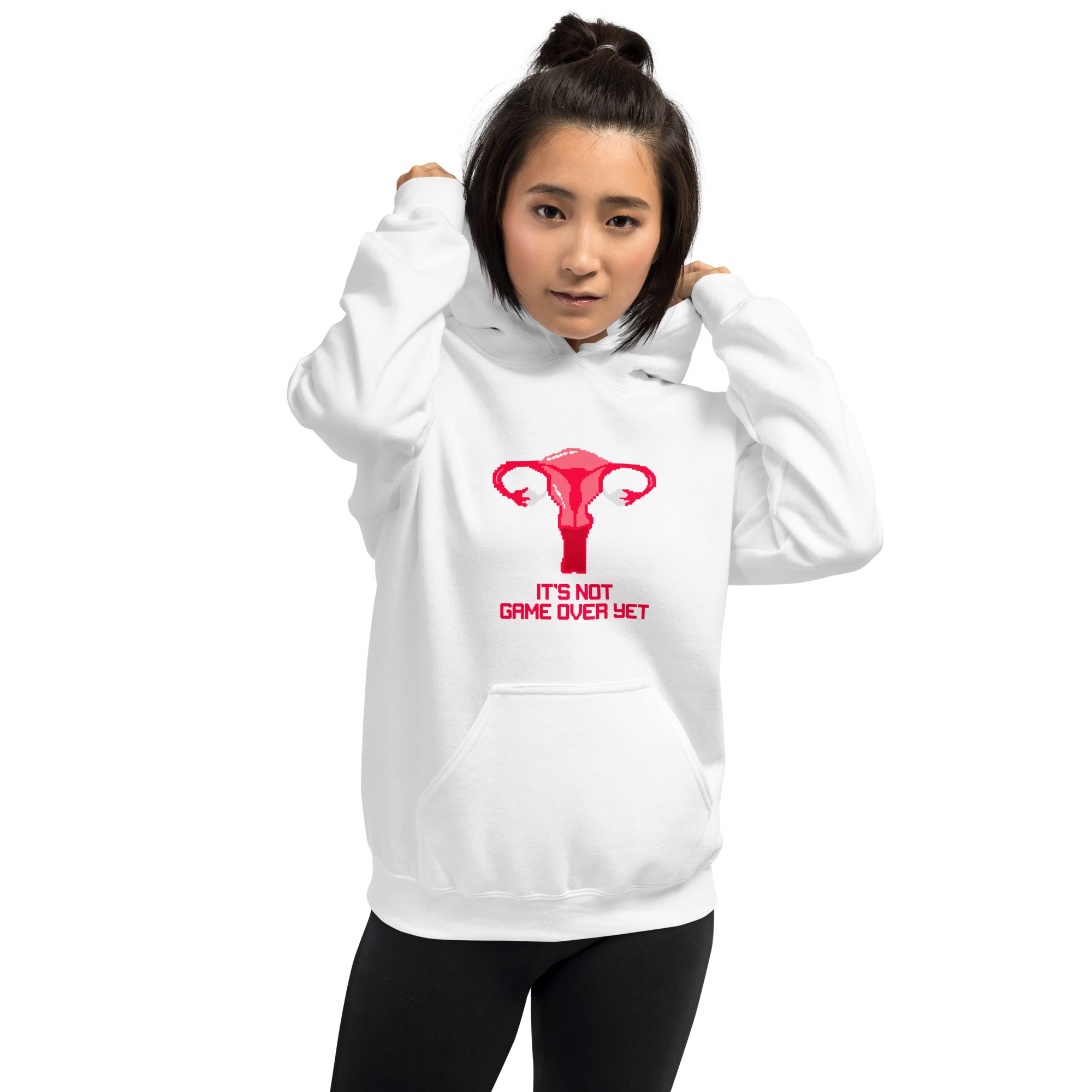It's Not Game Over Yet | Unisex Hoodie | Feminist Gamer Threads and Thistles Inventory