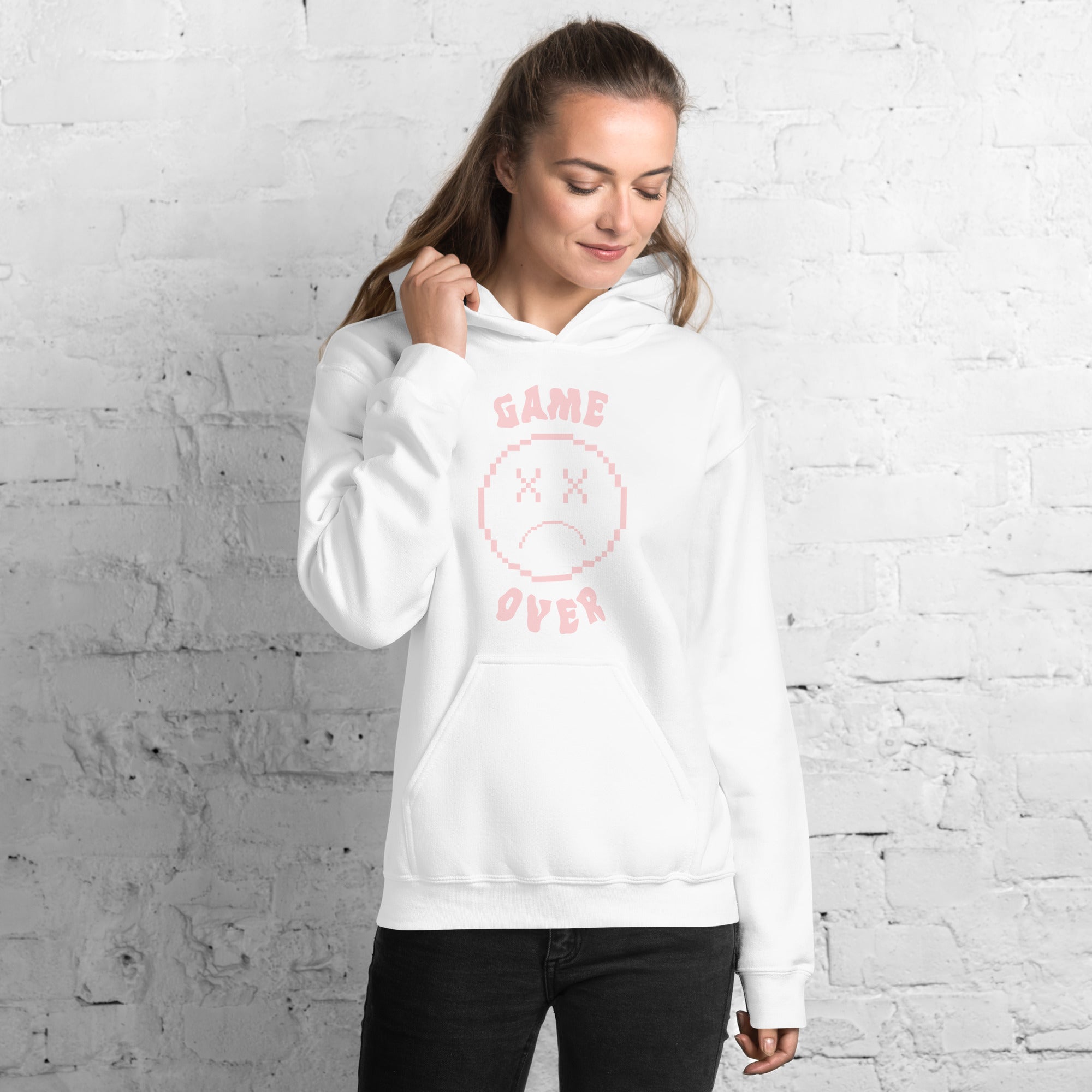 Game Over Smiley | Unisex Hoodie Threads and Thistles Inventory