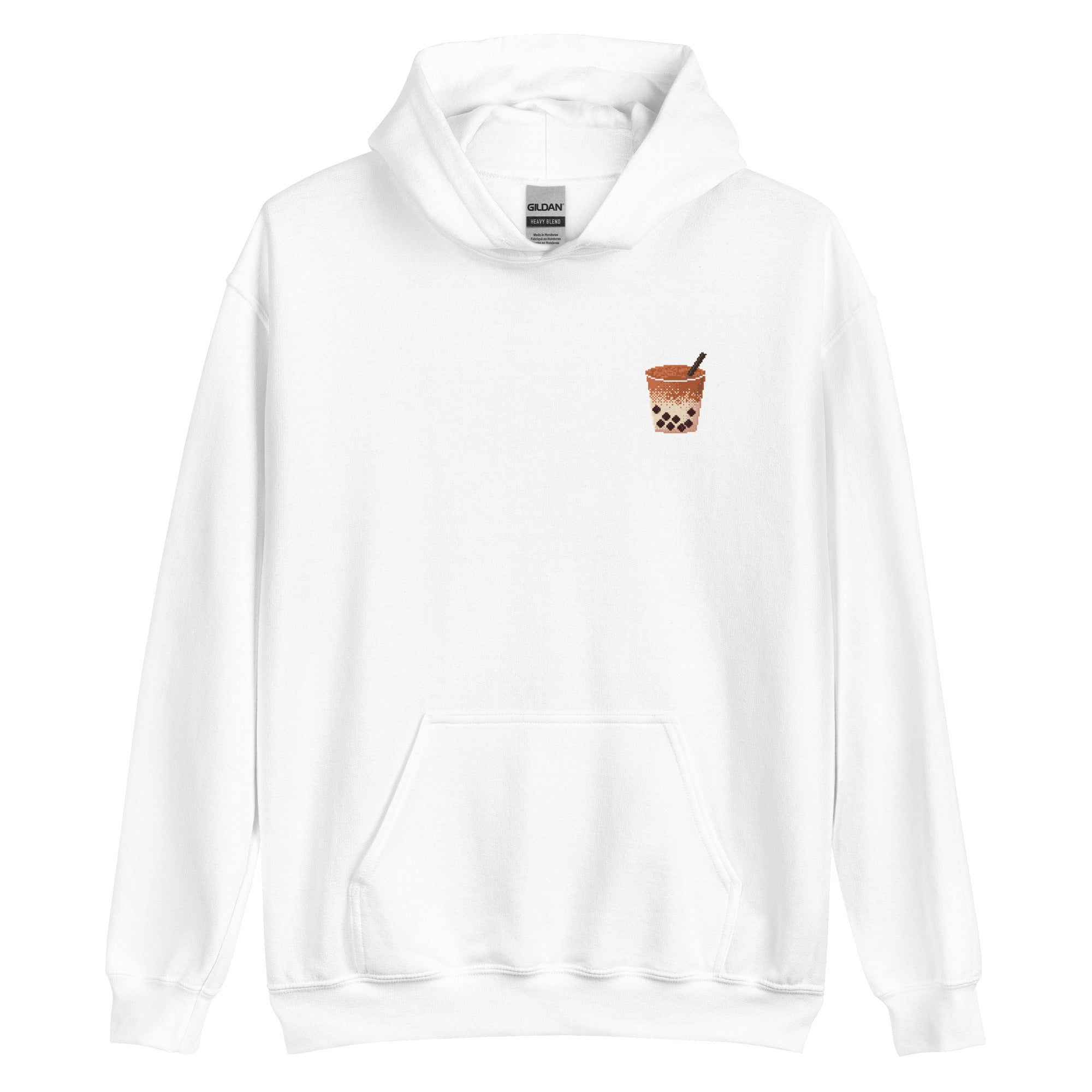 Pixel Boba | Unisex Hoodie | Cozy Gamer Threads and Thistles Inventory White S