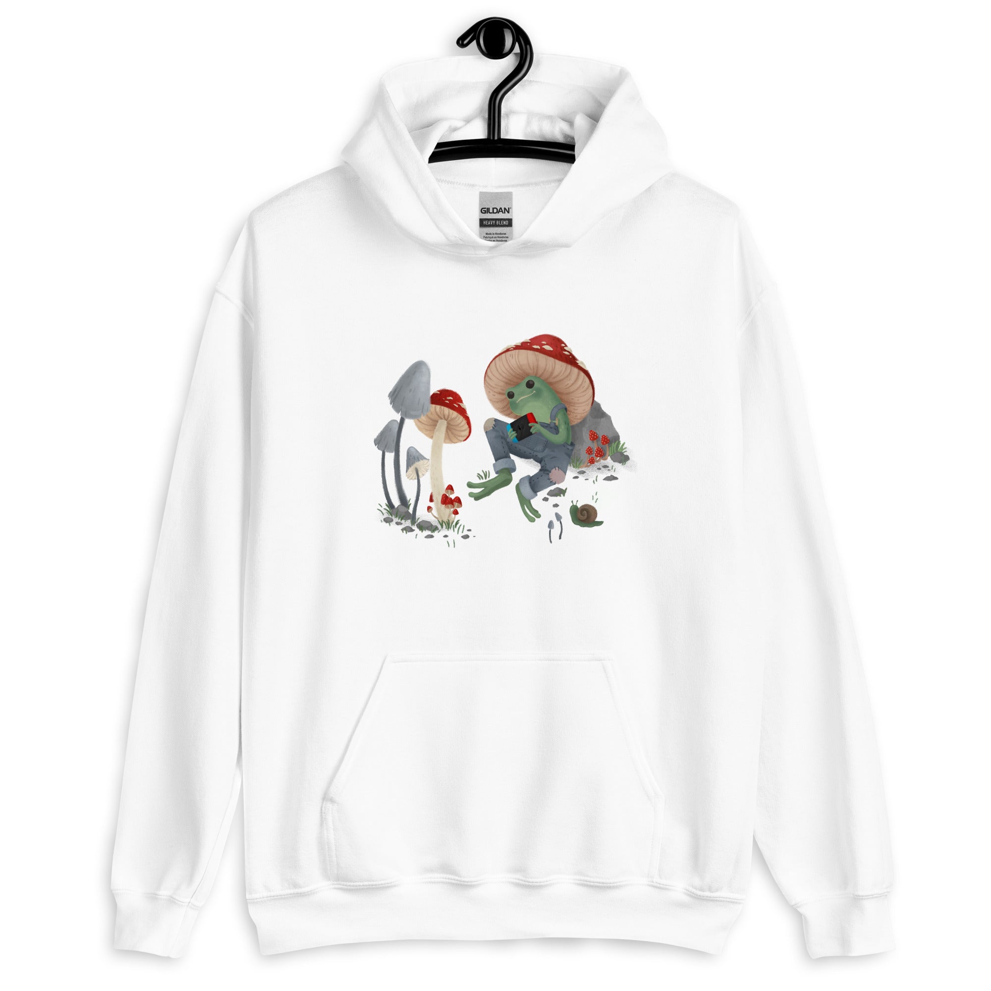 Cottagecore Frog | Unisex Hoodie | Cozy Gamer Threads and Thistles Inventory