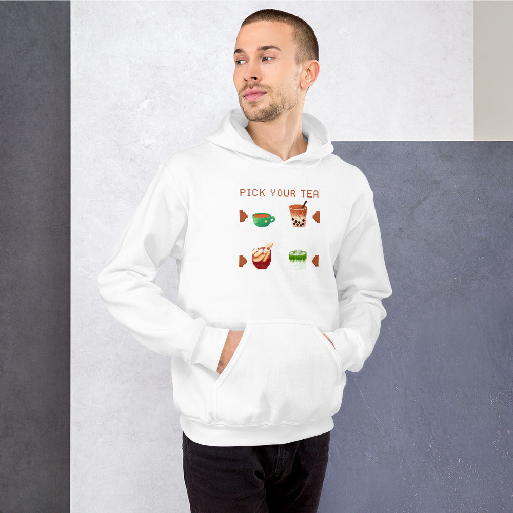 Pick Your Tea | Unisex Hoodie | Cozy Gamer Threads & Thistles Inventory