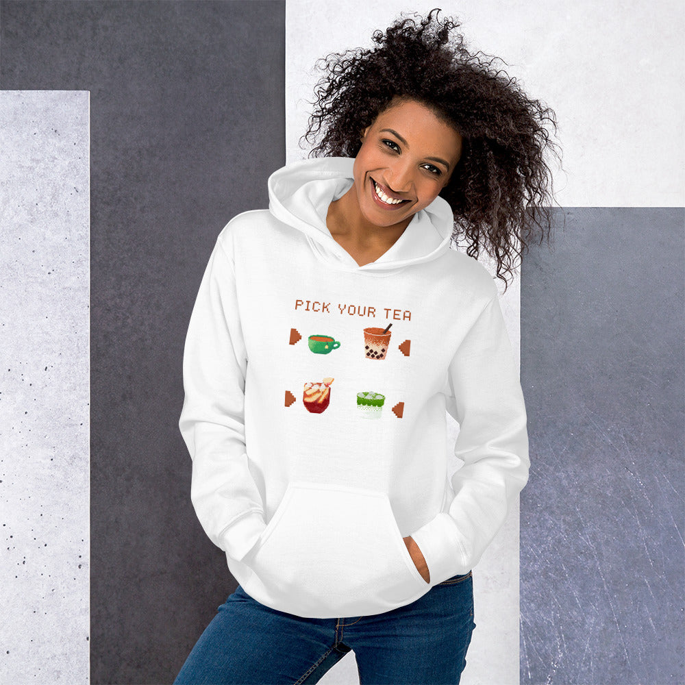 Pick Your Tea | Unisex Hoodie | Cozy Gamer Threads & Thistles Inventory