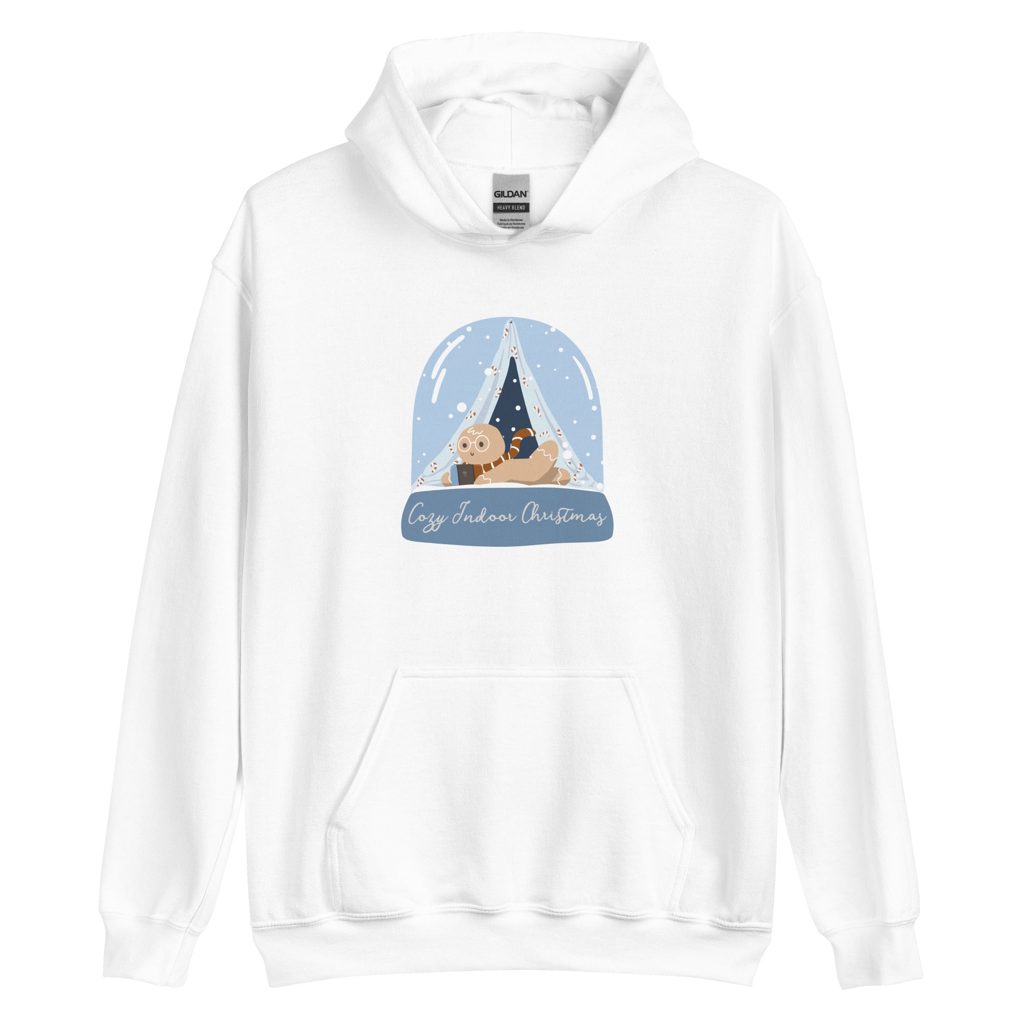 Cozy Christmas Gingy | Unisex Hoodie Threads & Thistles Inventory White S