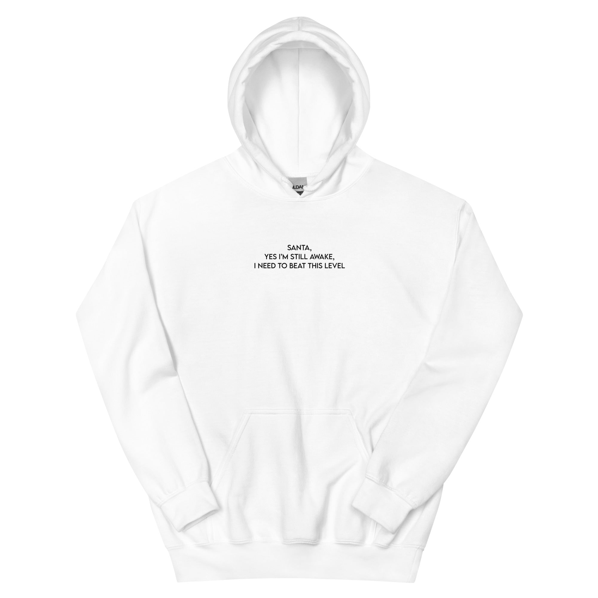 Santa, I'm Still Awake | Unisex Hoodie | Cozy Gamer Christmas Threads & Thistles Inventory White S