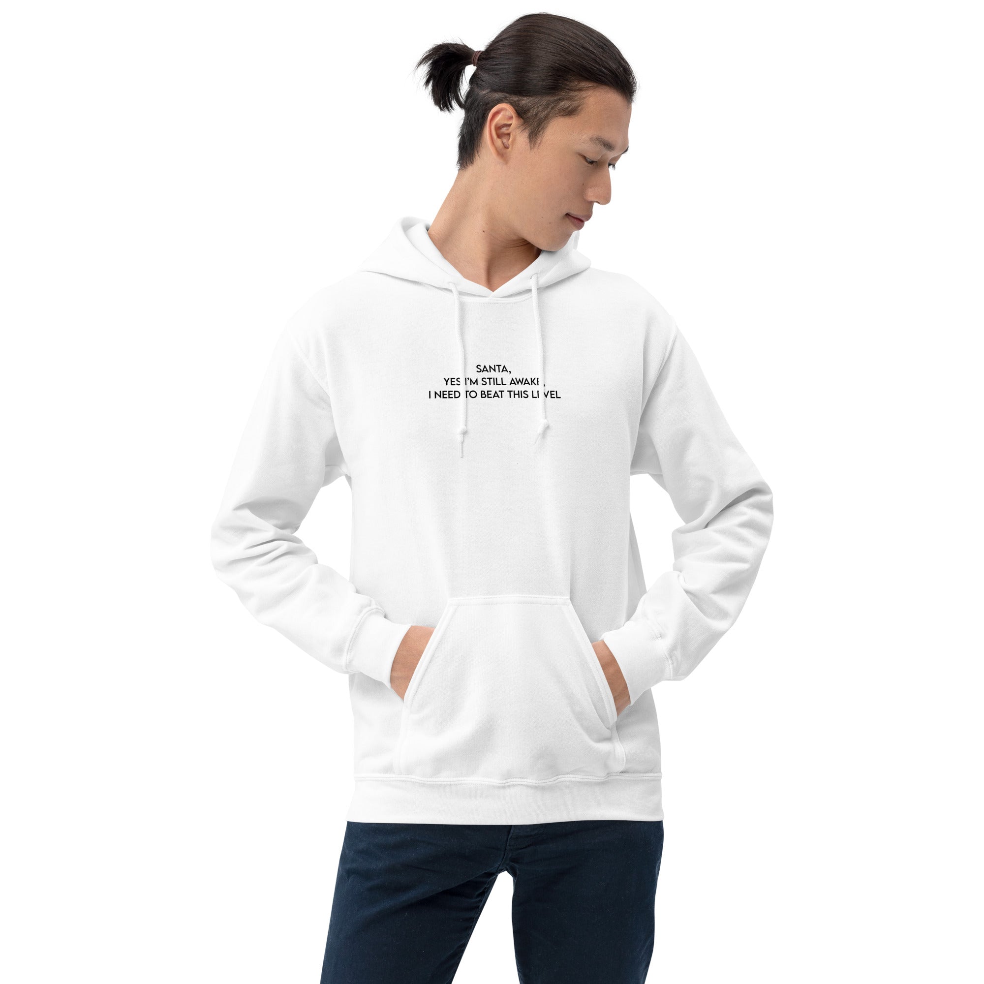 Santa, I'm Still Awake | Unisex Hoodie | Cozy Gamer Christmas Threads & Thistles Inventory