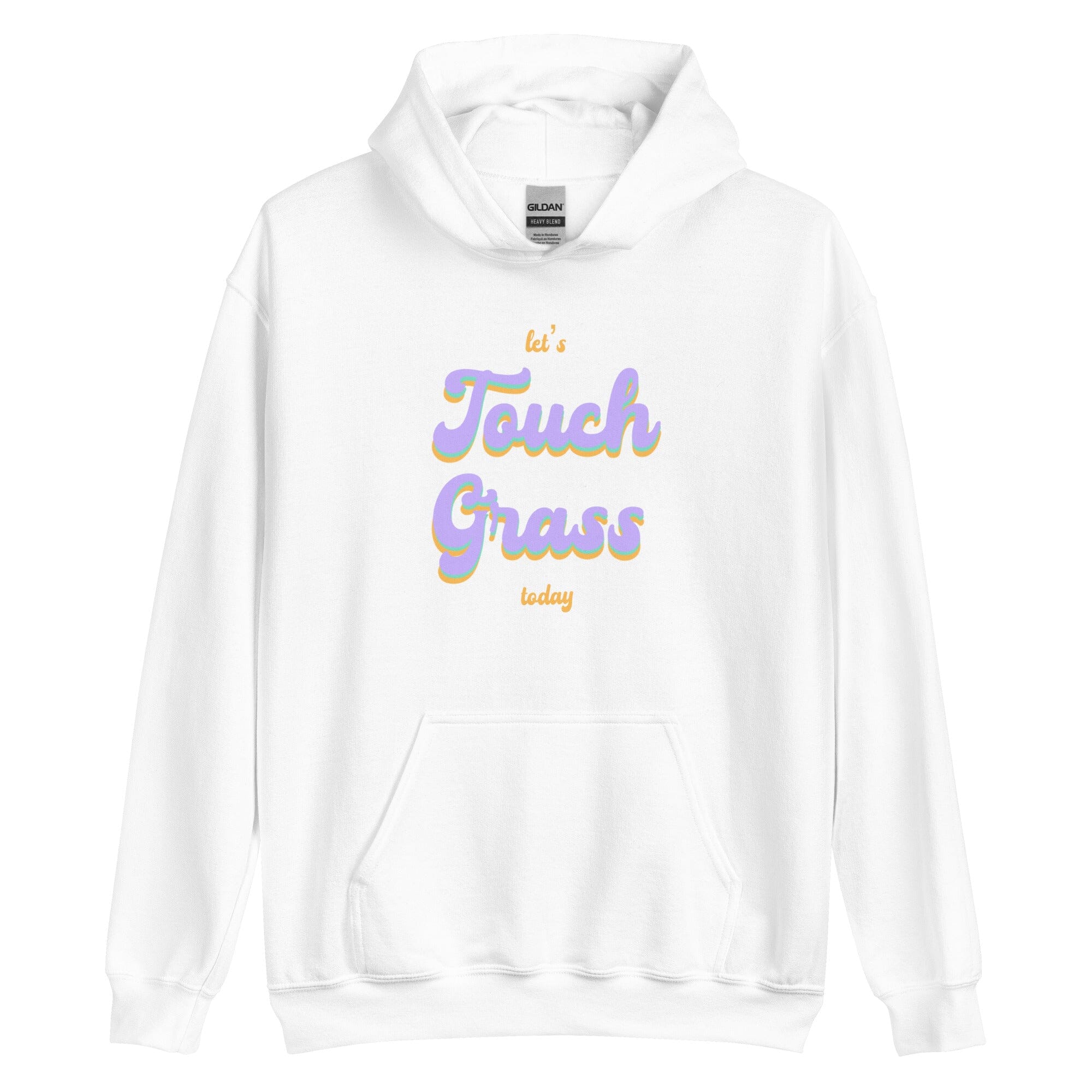Touch Grass | Unisex Hoodie | Gamer Affirmations Threads & Thistles Inventory White S