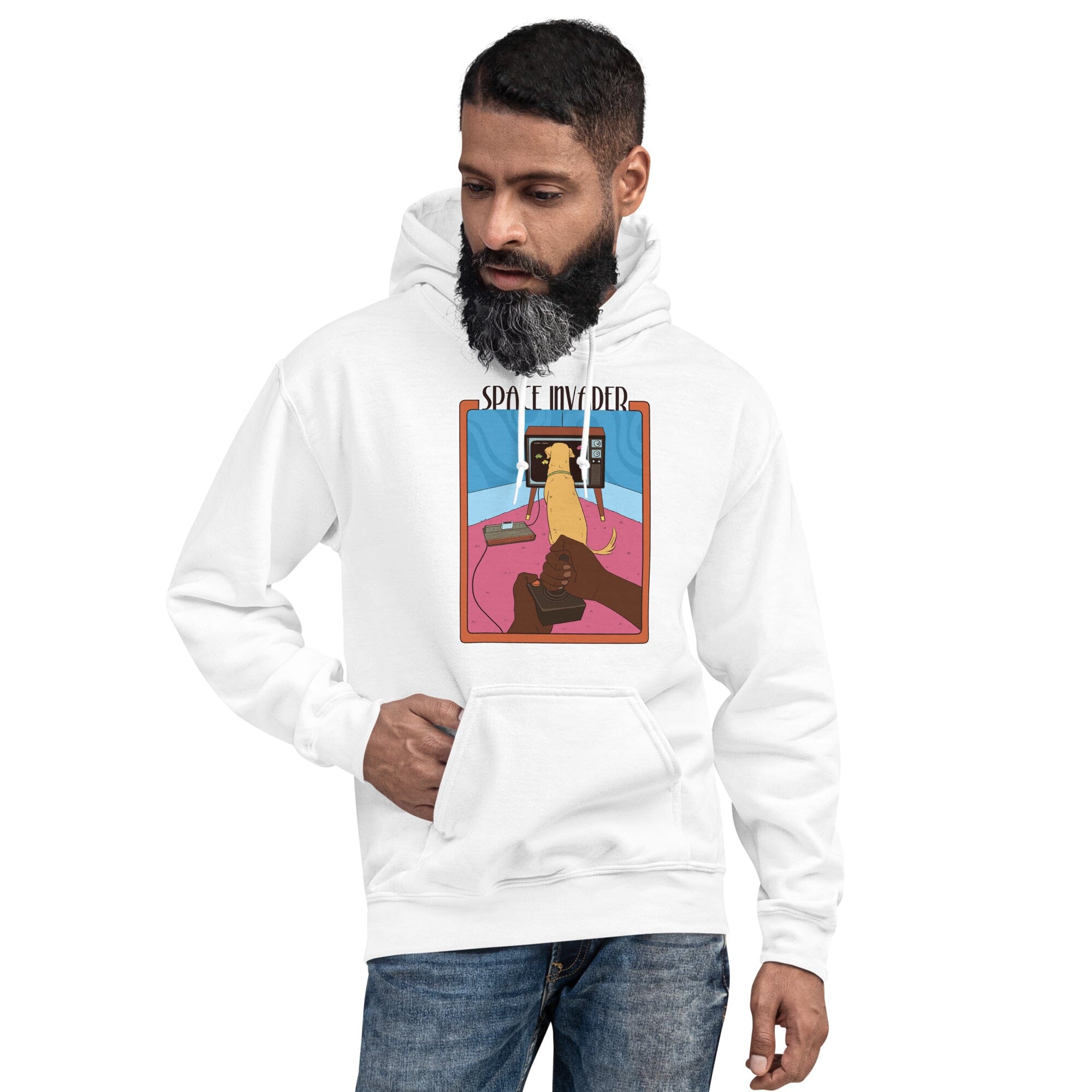 Space Invader | Unisex Hoodie | Retro Gaming Threads & Thistles Inventory