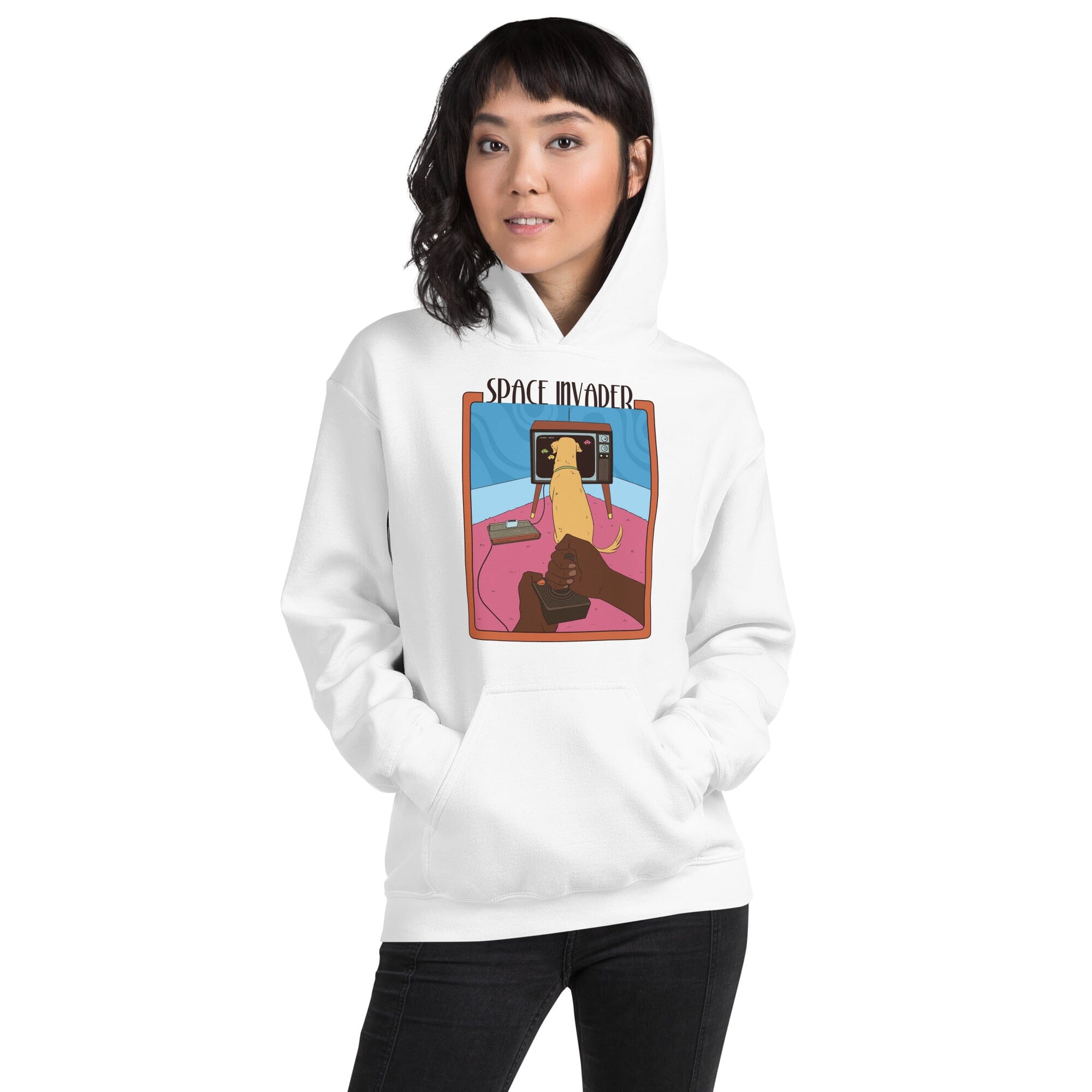 Space Invader | Unisex Hoodie | Retro Gaming Threads & Thistles Inventory