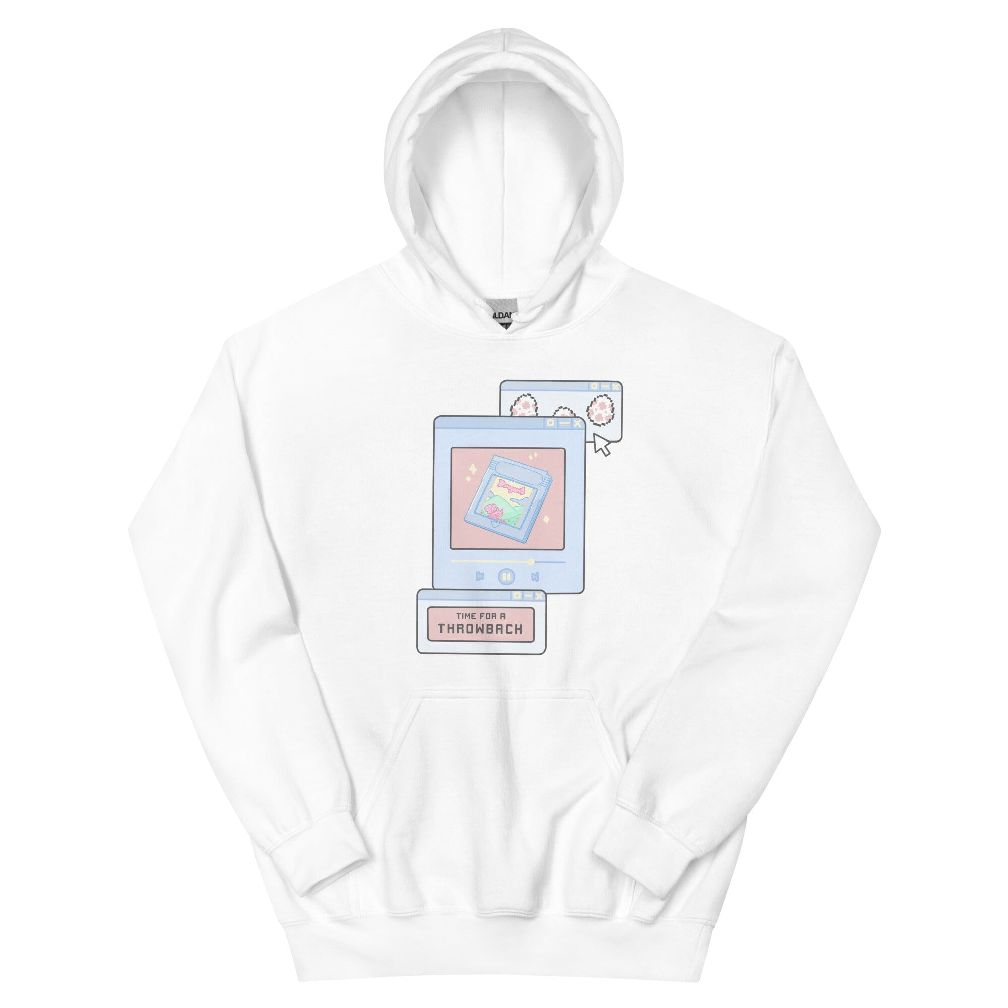 Time for a Throwback | Unisex Hoodie | Retro Gaming Threads & Thistles Inventory White S