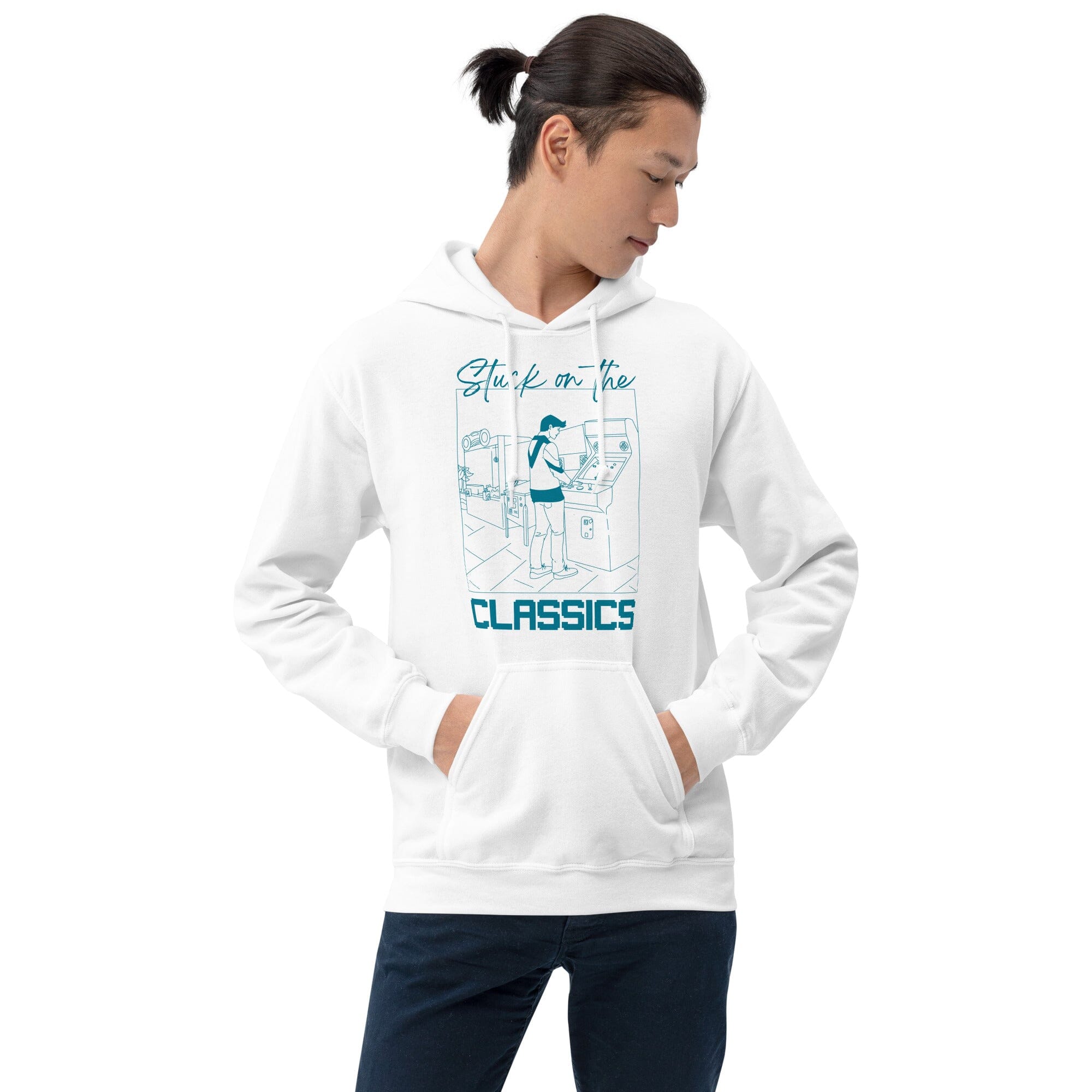Stuck on the Classics | Unisex Hoodie | Retro Gaming Threads & Thistles Inventory