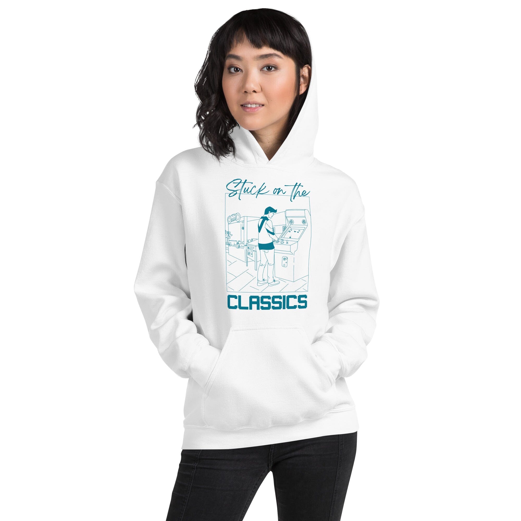Stuck on the Classics | Unisex Hoodie | Retro Gaming Threads & Thistles Inventory