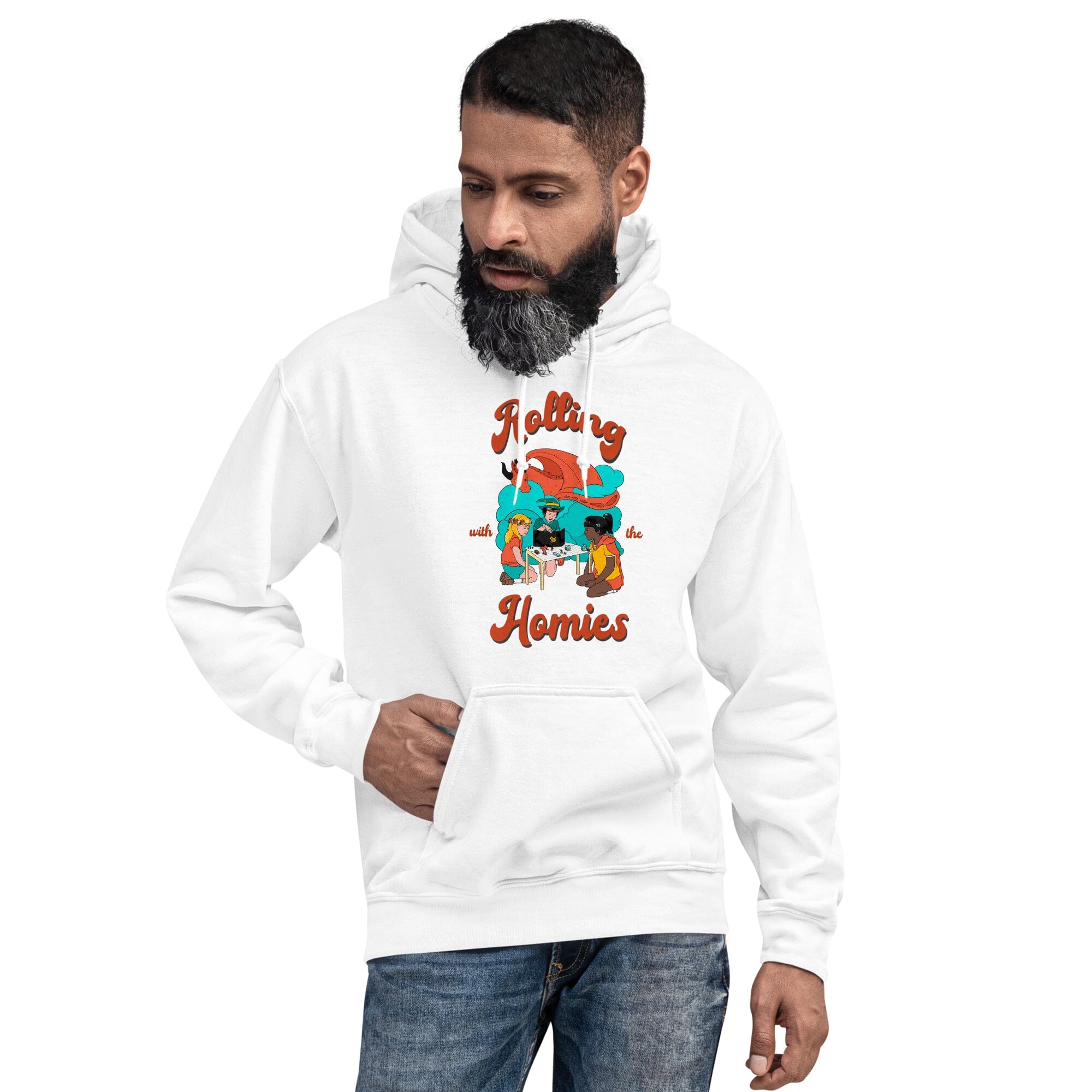 Rolling with the Homies | Unisex Hoodie | Retro Gaming Threads & Thistles Inventory