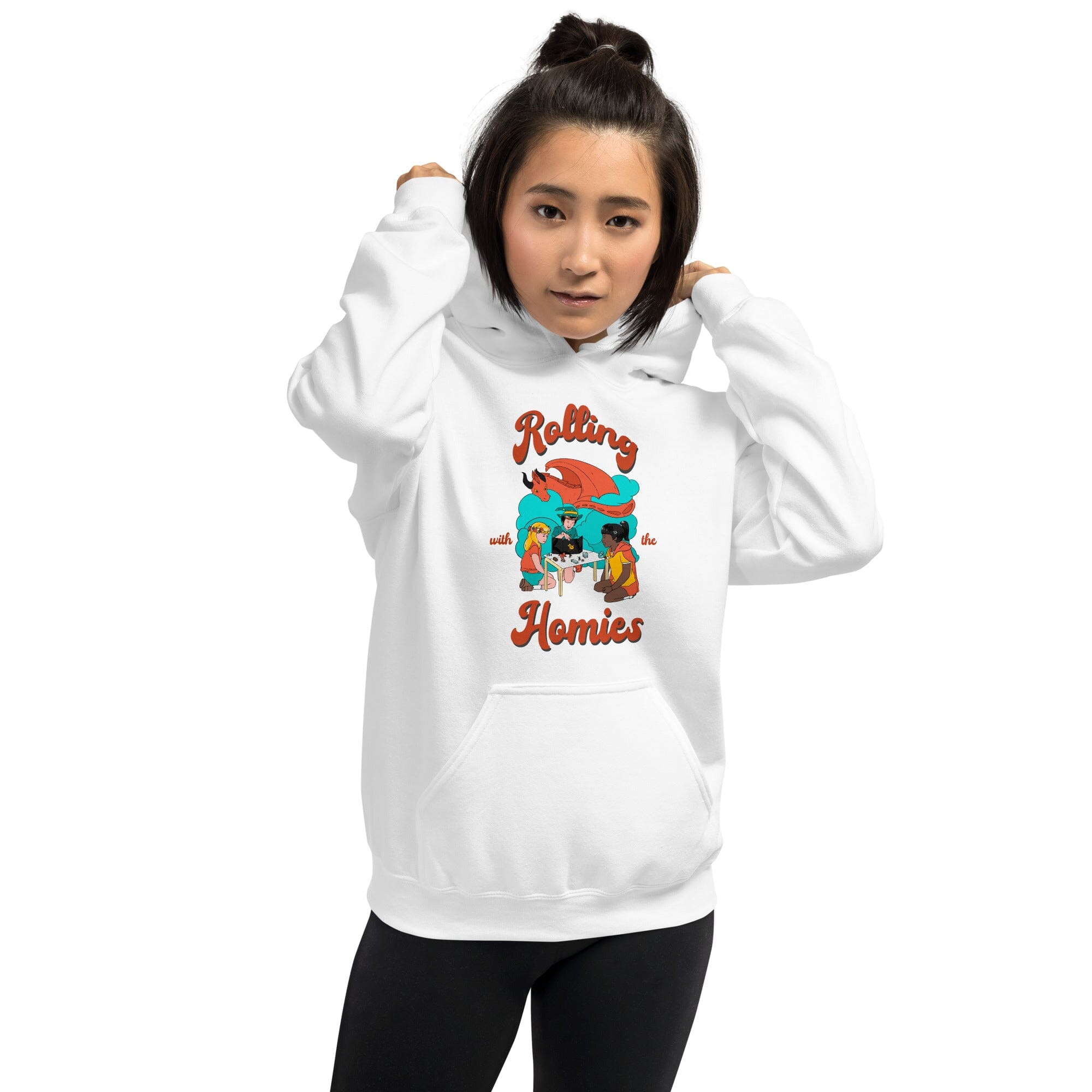 Rolling with the Homies | Unisex Hoodie | Retro Gaming Threads & Thistles Inventory