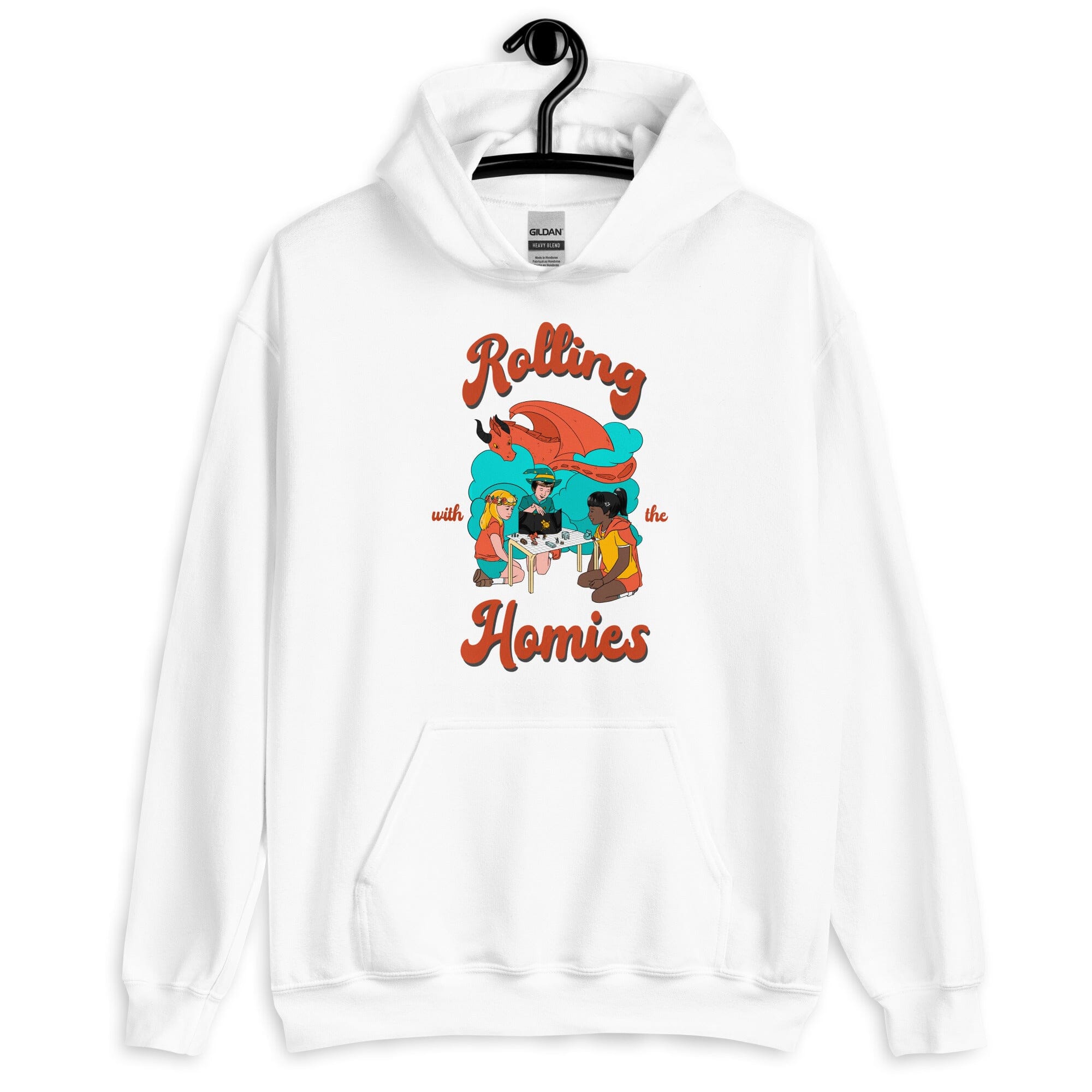 Rolling with the Homies | Unisex Hoodie | Retro Gaming Threads & Thistles Inventory