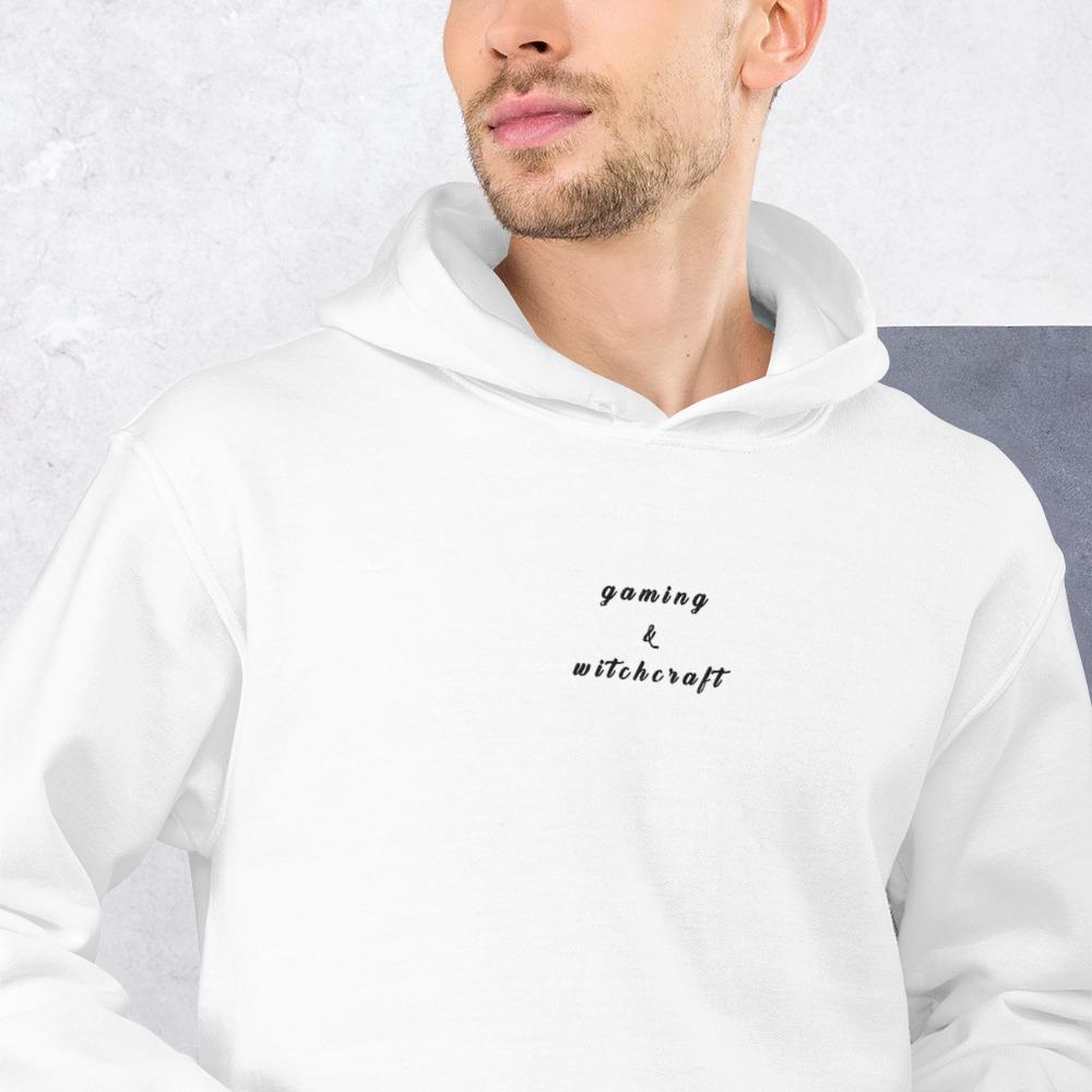 Gaming & Witchcraft | Embroidered Unisex Hoodie Threads and Thistles Inventory