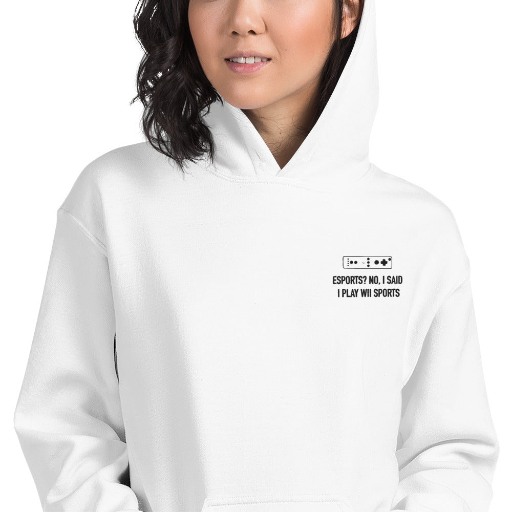 Wii Sports | Embroidered Unisex Hoodie | Feminist Gamer Threads and Thistles Inventory