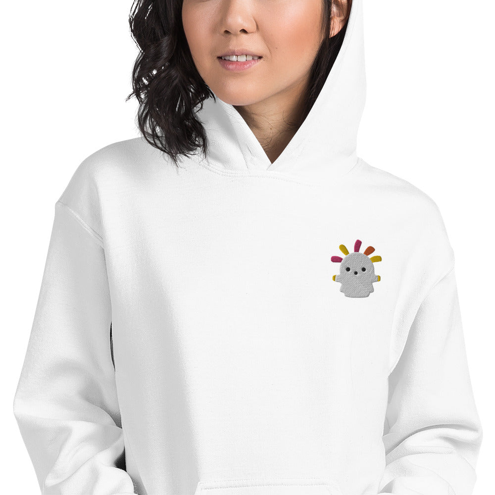 Squeakoid | Embroidered Unisex Hoodie | Animal Crossing Threads and Thistles Inventory