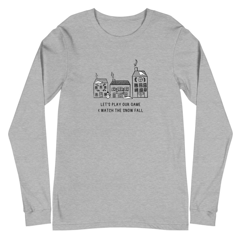 Play Our Game | Seasonal Unisex Long Sleeve Tee Threads and Thistles Inventory Athletic Heather XS