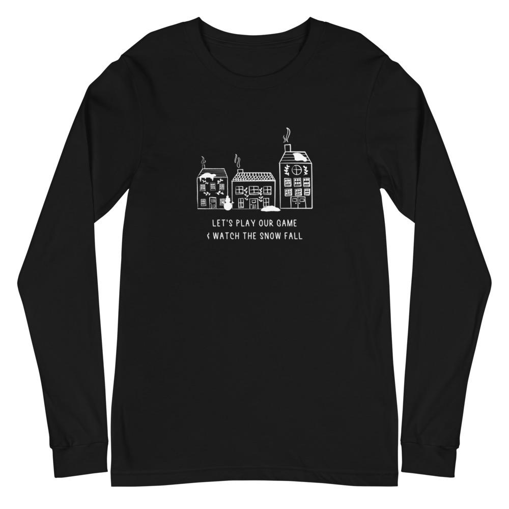 Play Our Game | Seasonal Unisex Long Sleeve Tee Threads and Thistles Inventory Black XS