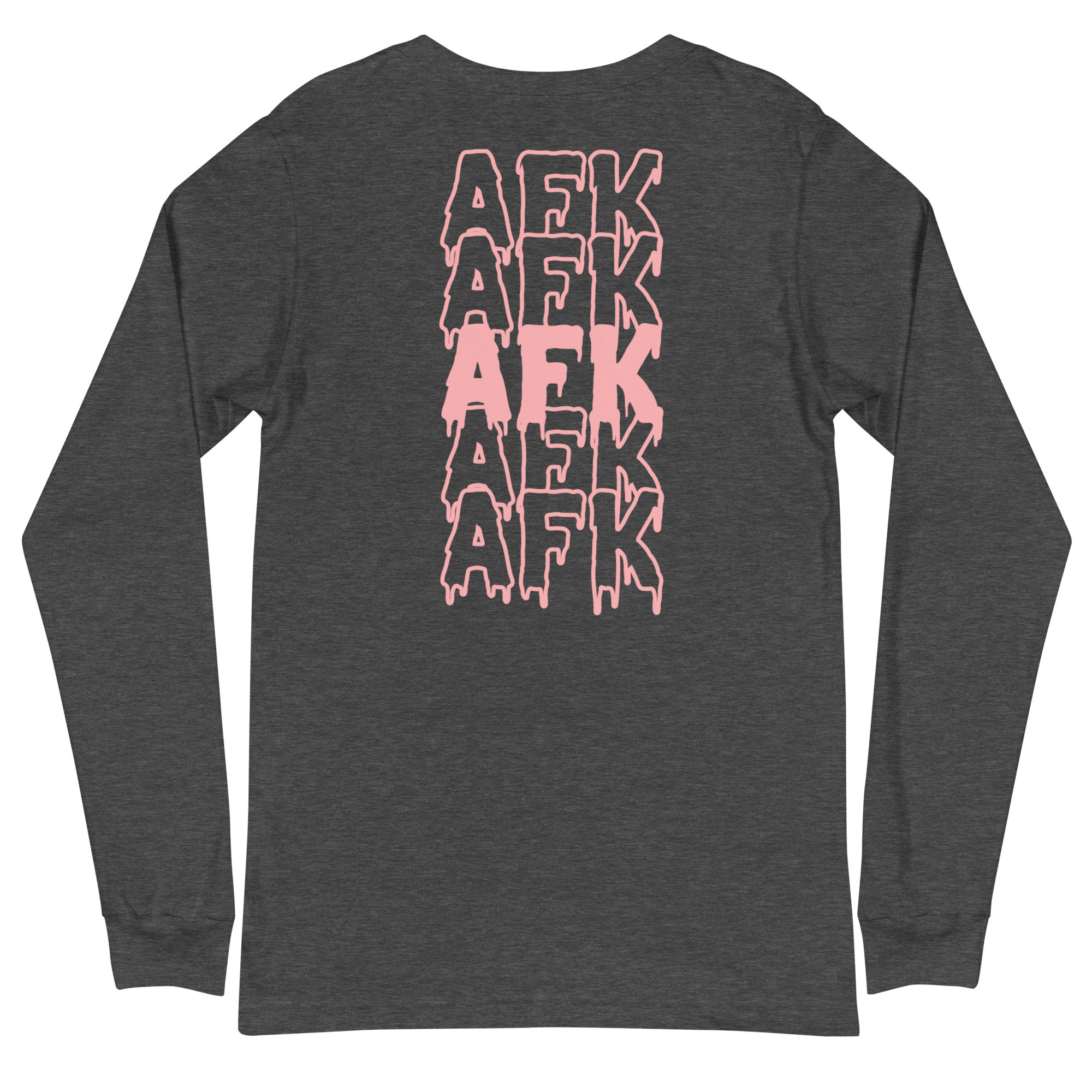Drippy AFK | Fall Unisex Long Sleeve Tee Threads & Thistles Inventory Dark Grey Heather XS