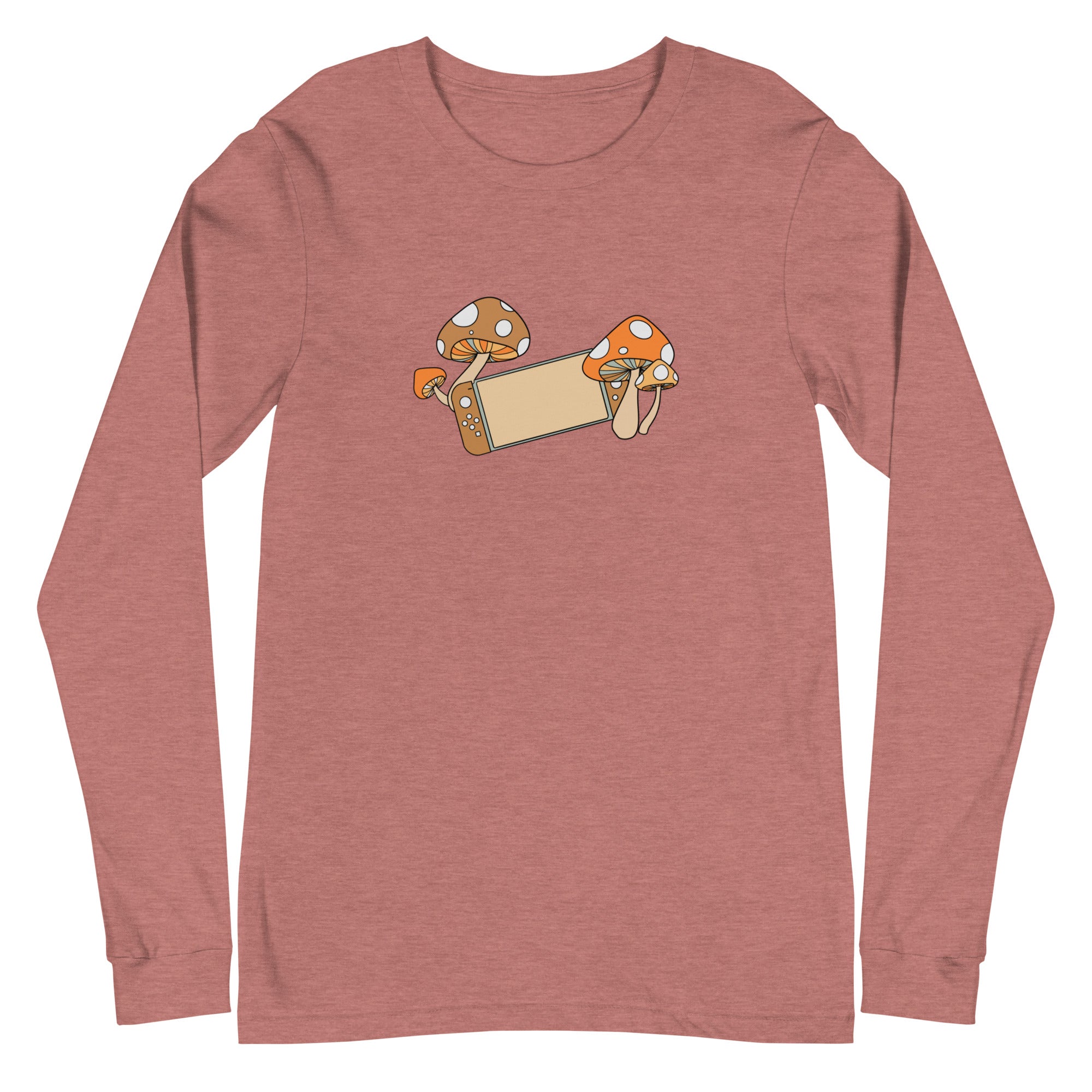 Fall Switch | Unisex Long Sleeve Tee | Fall Cozy Gamer Threads & Thistles Inventory Heather Mauve XS