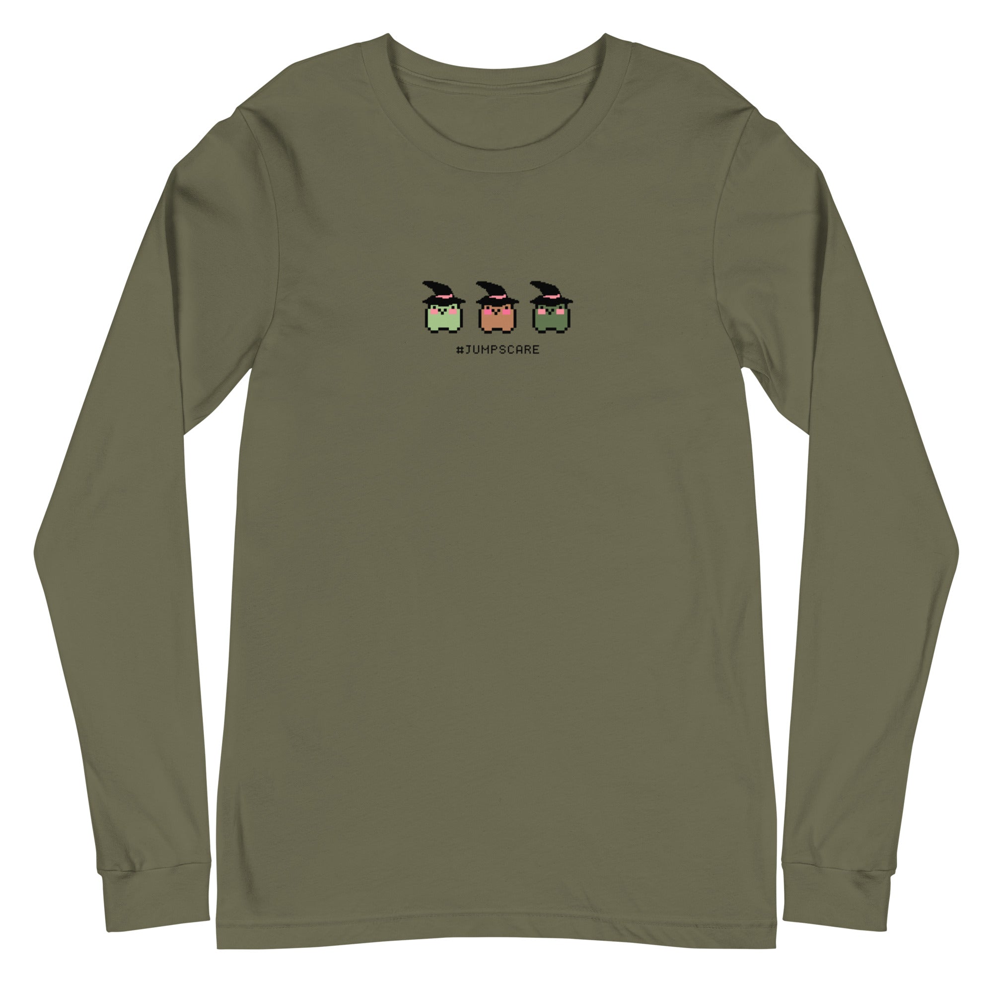 #Jumpscare | Fall Unisex Long Sleeve Tee Threads & Thistles Inventory Military Green XS
