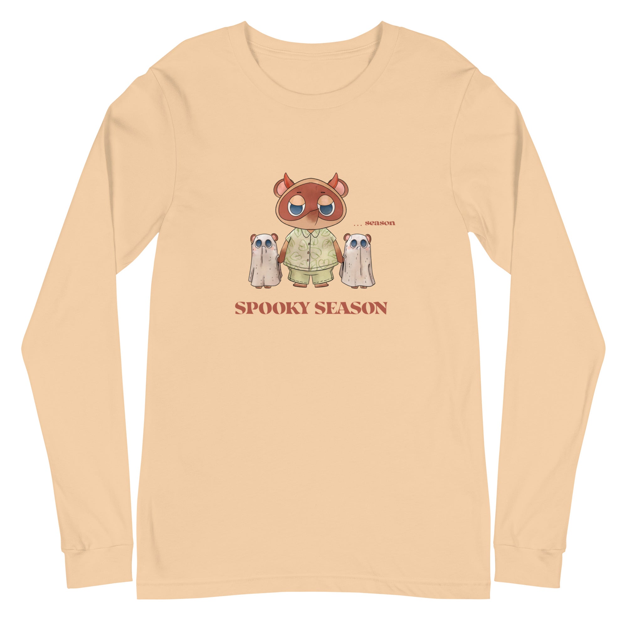 Spooky Season | Unisex Long Sleeve Tee | Animal Crossing Fall Cozy Gamer Threads and Thistles Inventory Sand Dune XS