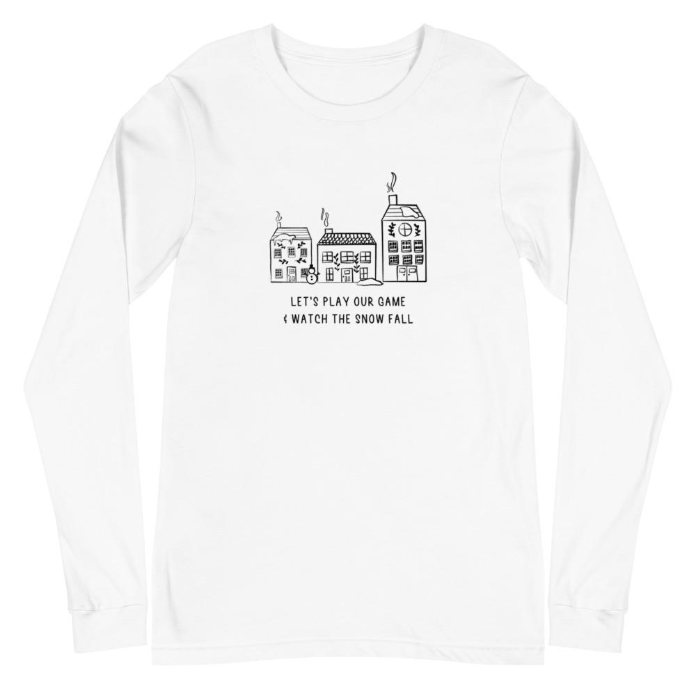 Play Our Game | Seasonal Unisex Long Sleeve Tee Threads and Thistles Inventory White XS