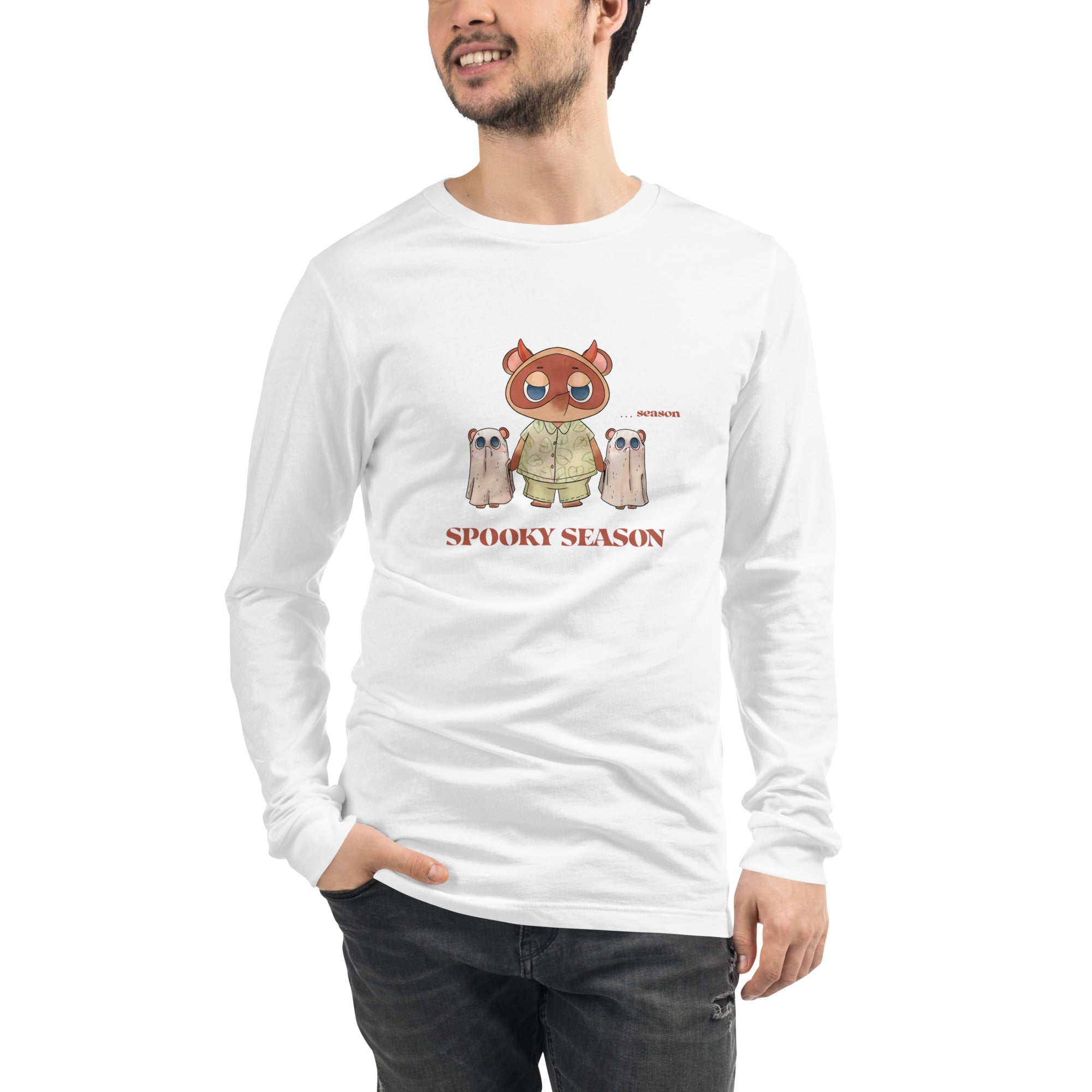 Spooky Season | Unisex Long Sleeve Tee | Animal Crossing Fall Cozy Gamer Threads and Thistles Inventory