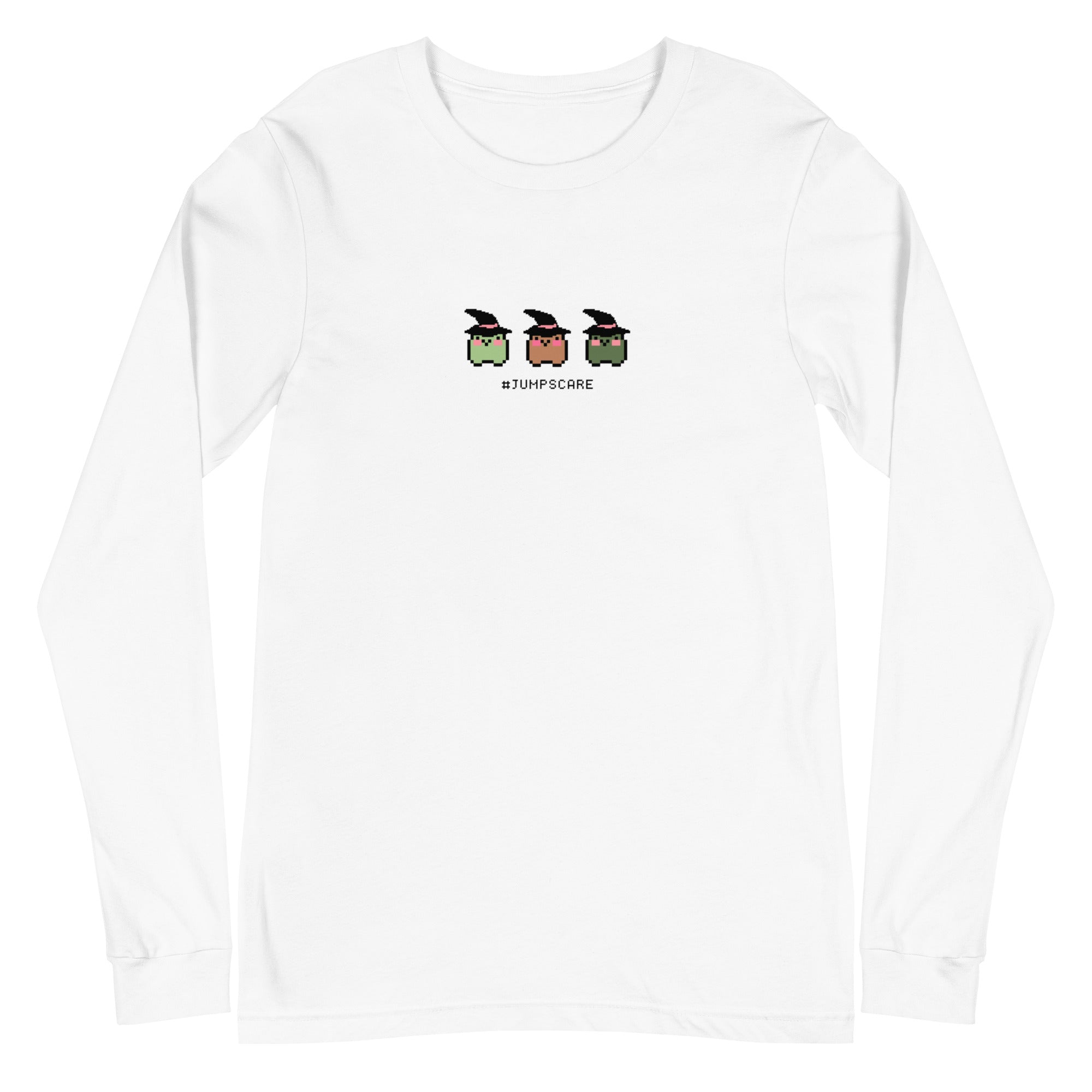 #Jumpscare | Fall Unisex Long Sleeve Tee Threads & Thistles Inventory White XS