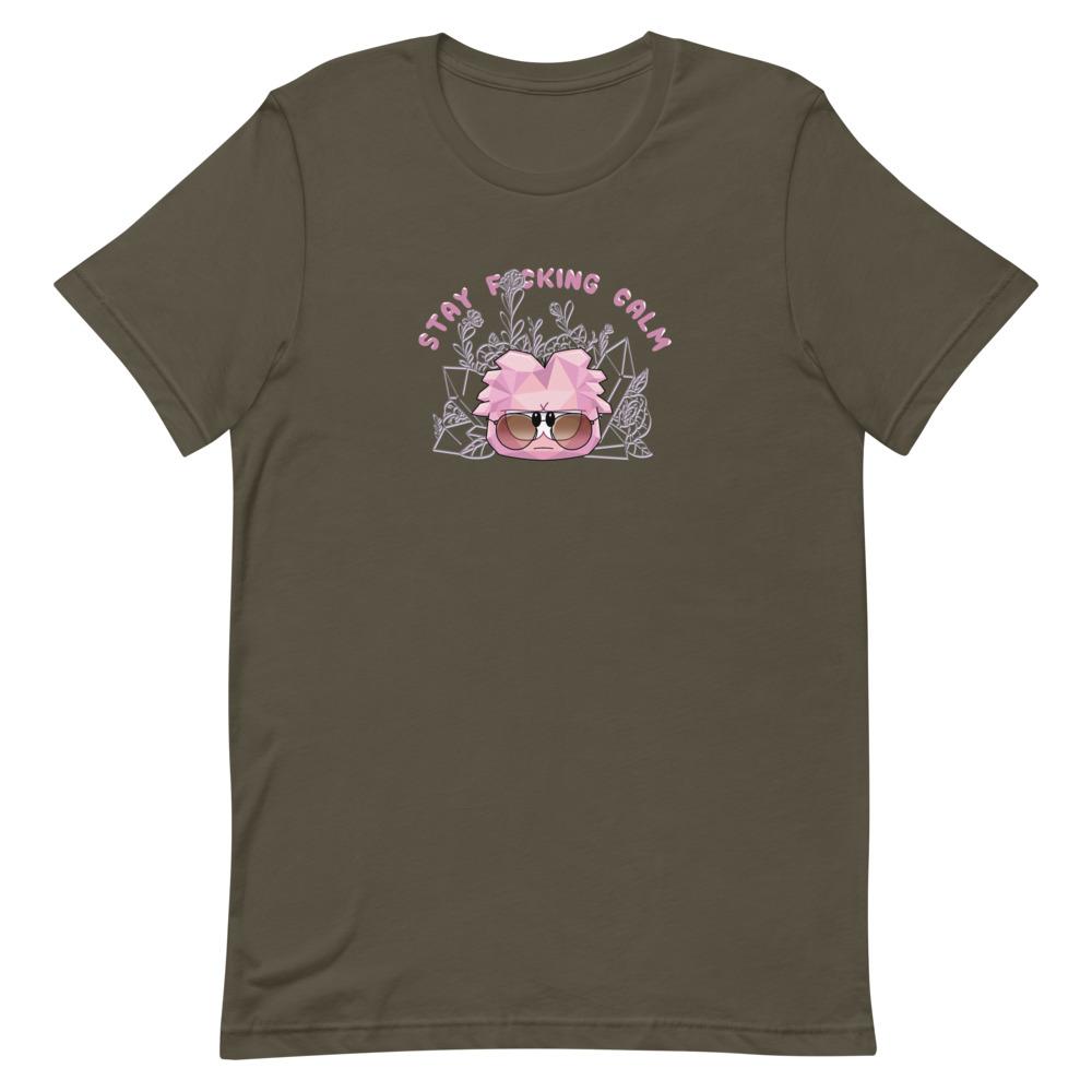 Stay Calm | Short-Sleeve Unisex T-Shirt | Club penguin Threads and Thistles Inventory Army S