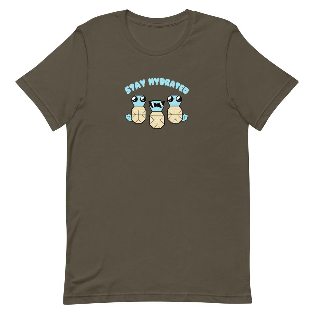 Stay Hydrated | Short-Sleeve Unisex T-Shirt | Pokemon Threads and Thistles Inventory Army S