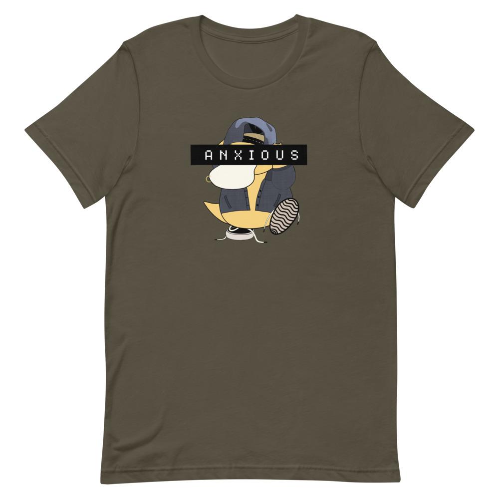 Anxious | Short-Sleeve Unisex T-Shirt | Pokemon Threads and Thistles Inventory Army S