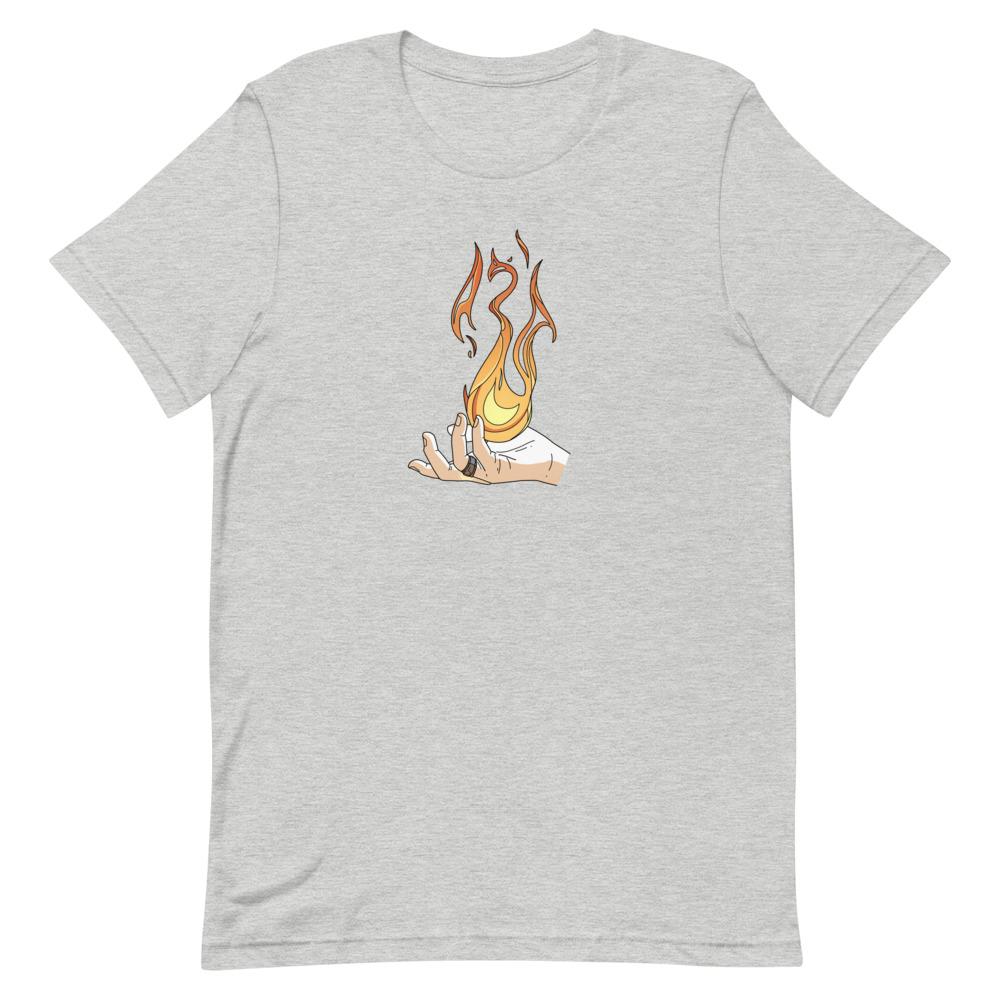 Destruction Spell | Short-Sleeve Unisex T-Shirt | Skyrim Threads and Thistles Inventory Athletic Heather S