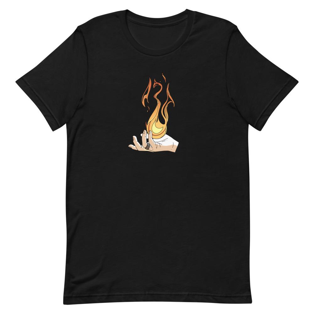 Destruction Spell | Short-Sleeve Unisex T-Shirt | Skyrim Threads and Thistles Inventory Black S