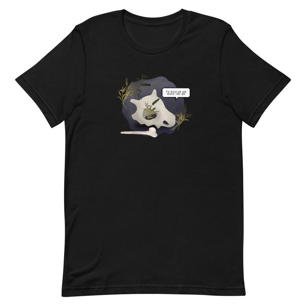 To Evolve | Short-Sleeve Unisex T-Shirt | Pokemon Threads and Thistles Inventory Black XS