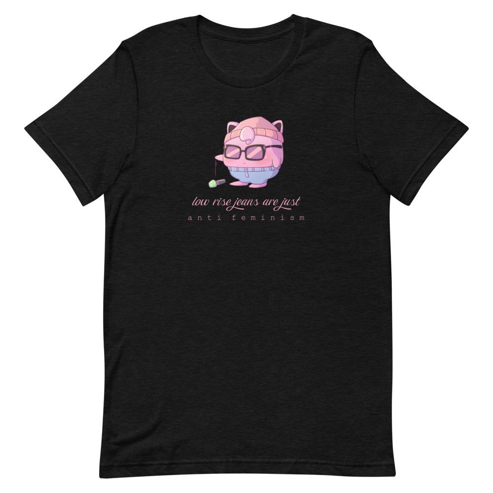 Low Rise Jeans | Short-Sleeve Unisex T-Shirt | Pokemon Threads and Thistles Inventory Black Heather XS