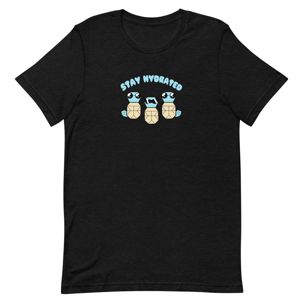 Stay Hydrated | Short-Sleeve Unisex T-Shirt | Pokemon Threads and Thistles Inventory Black Heather XS